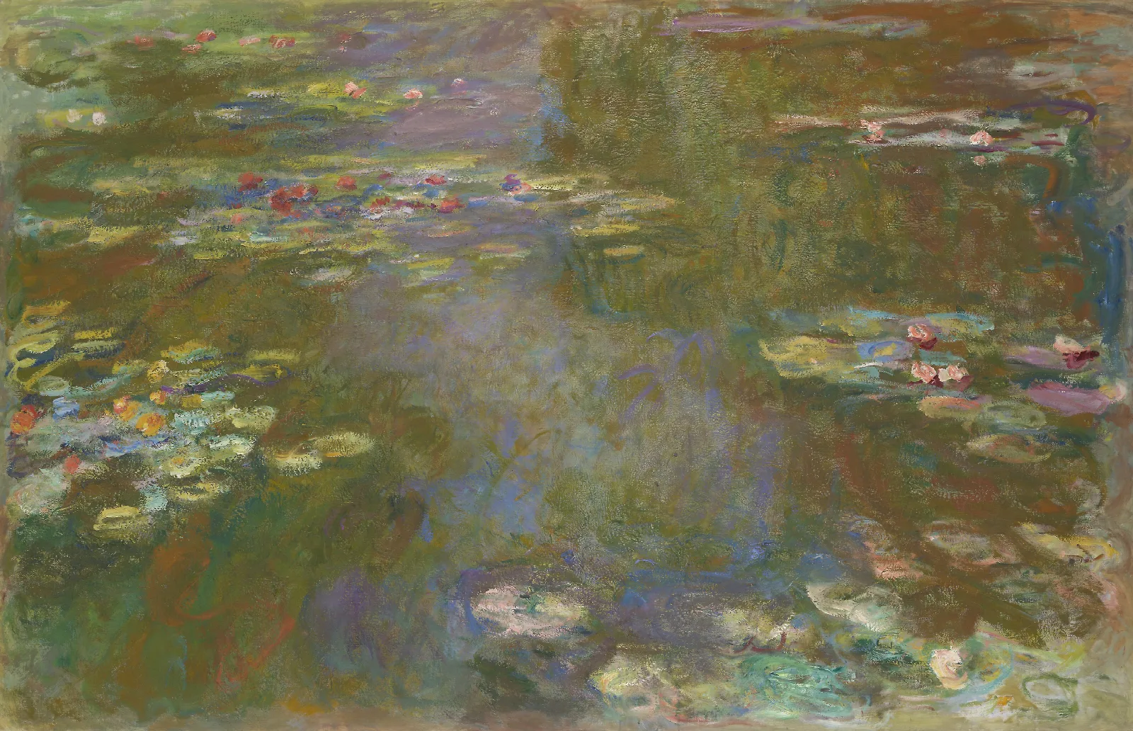 Water Lily Pond 2 Wall Art by Claude Monet - Canvas Print