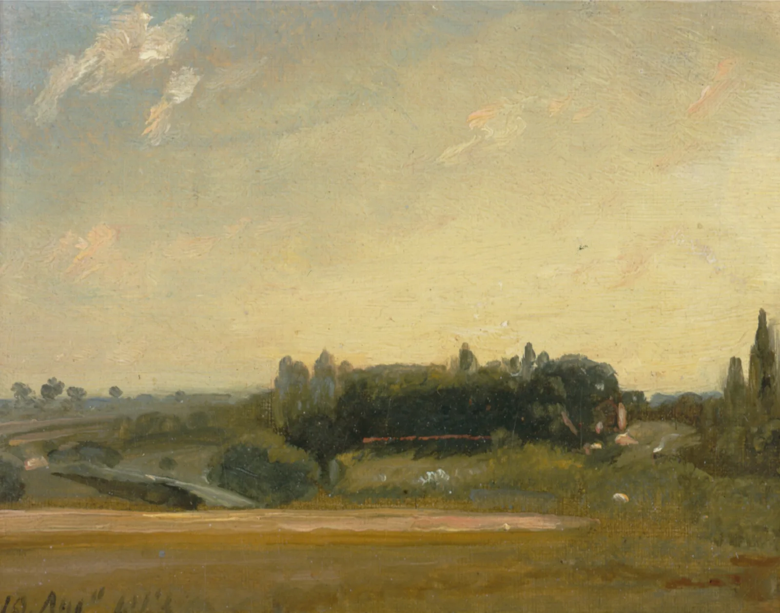 View Towards The Rectory East Bergholt Wall Art by John Constable - Canvas Print