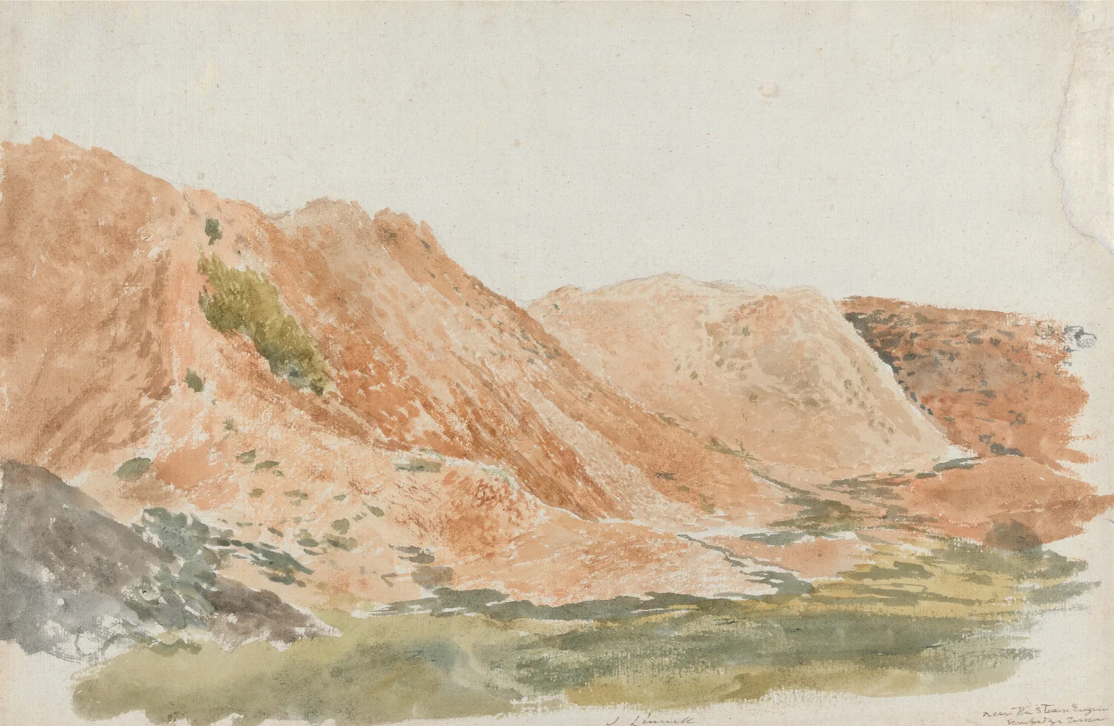 Quarries Near Ironbridge Earthworks Cambridge Terrace Wall Art by John Linnell - Canvas Print