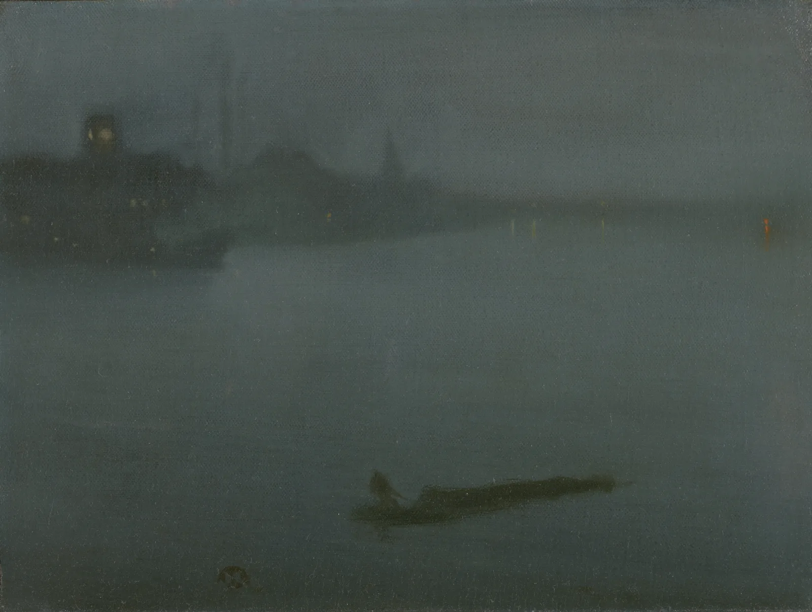 Nocturne In Blue And Silver Wall Art by James Abbott McNeill Whistler - Canvas Print
