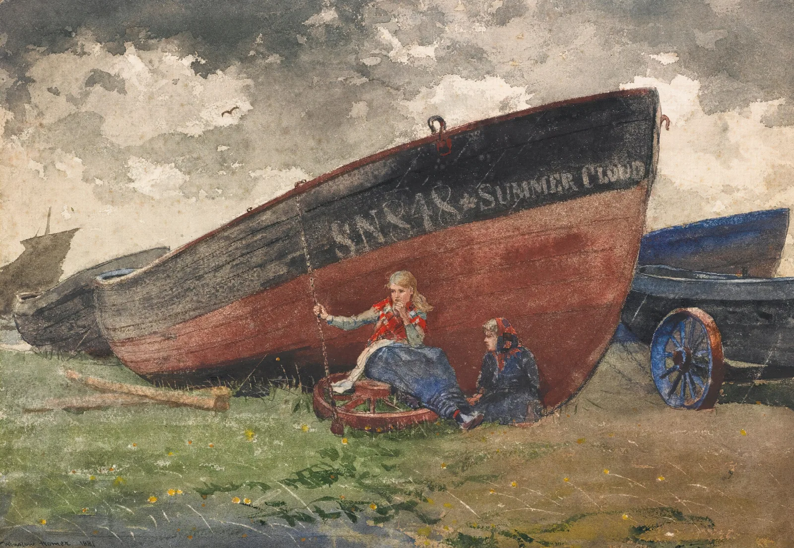 The Summer Cloud Wall Art by Winslow Homer - Canvas Print