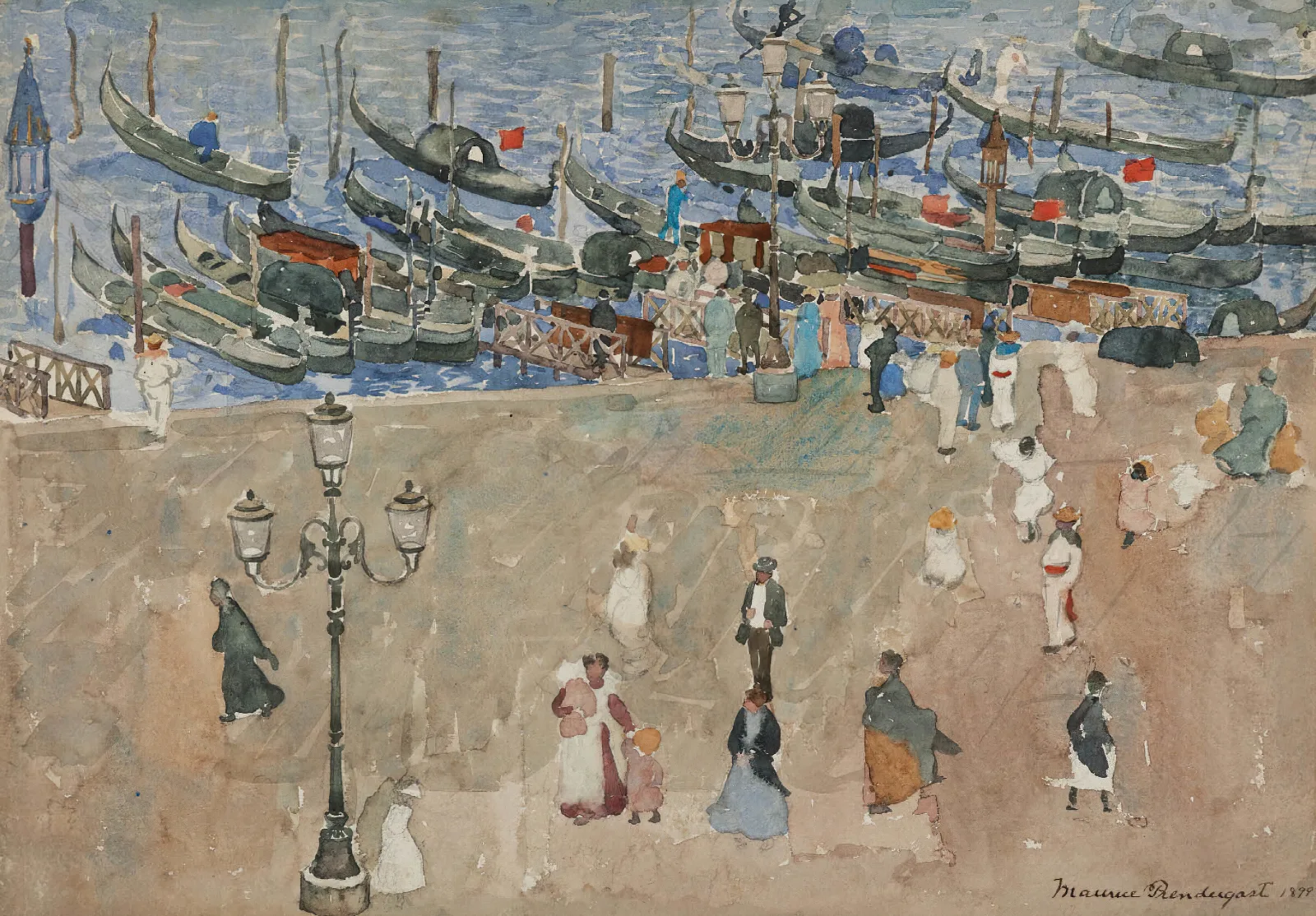 Gray Day Venice Wall Art by Maurice Prendergast - Canvas Print
