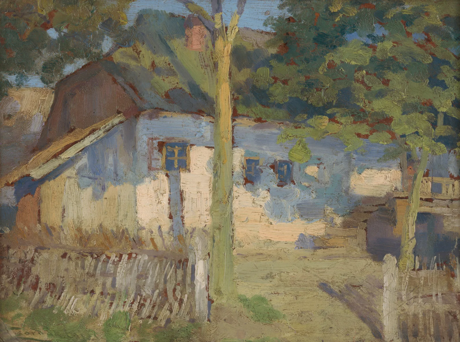 In Front Of The House 2 Wall Art by Ľudovít Čordák - Canvas Print