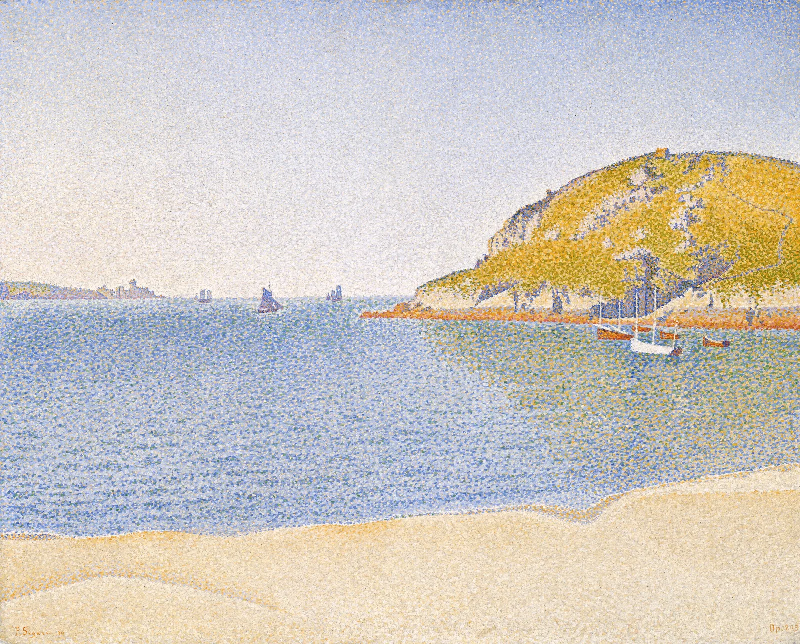 Port Of Saint Cast Wall Art by Paul Signac - Canvas Print