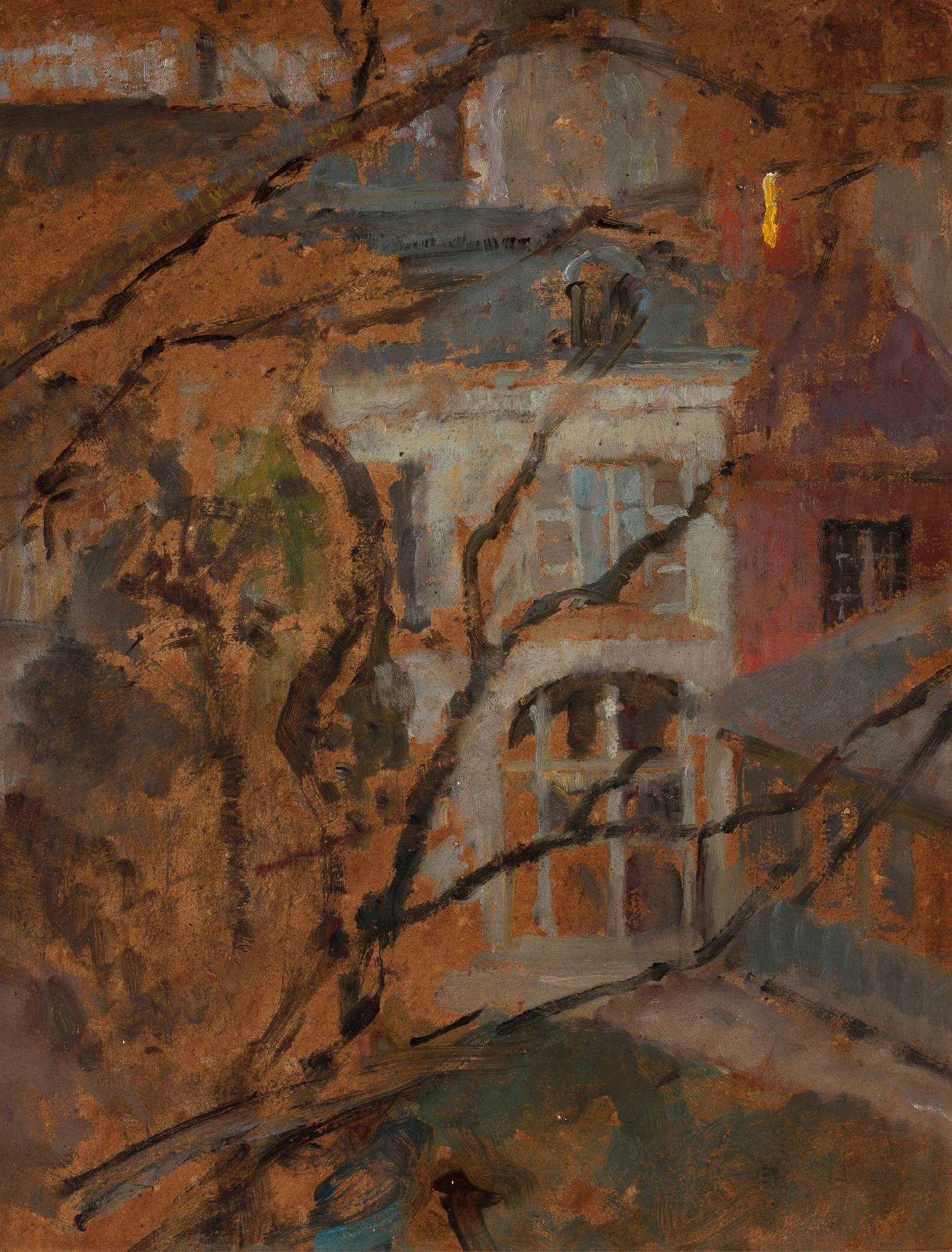 View From The Window Of The Studio Wall Art by Olga Boznanska - Canvas Print