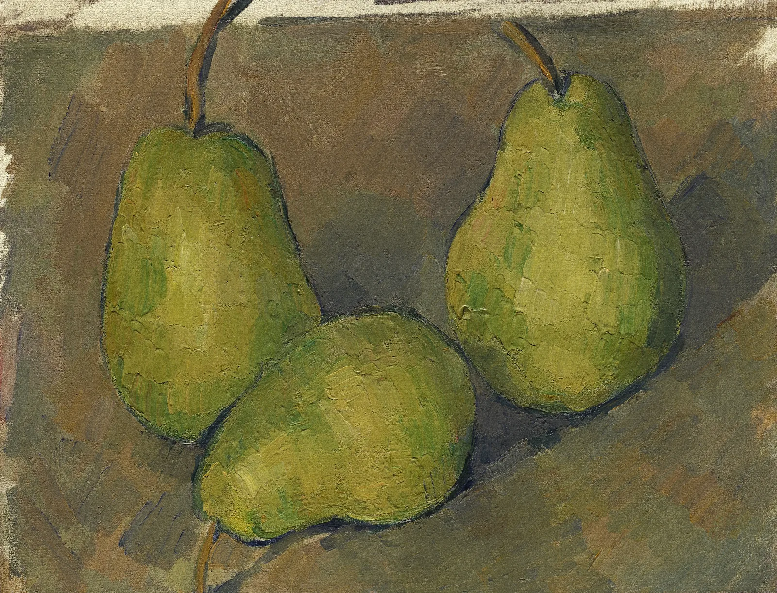 Three Pears Wall Art by Paul Cézanne - Canvas Print