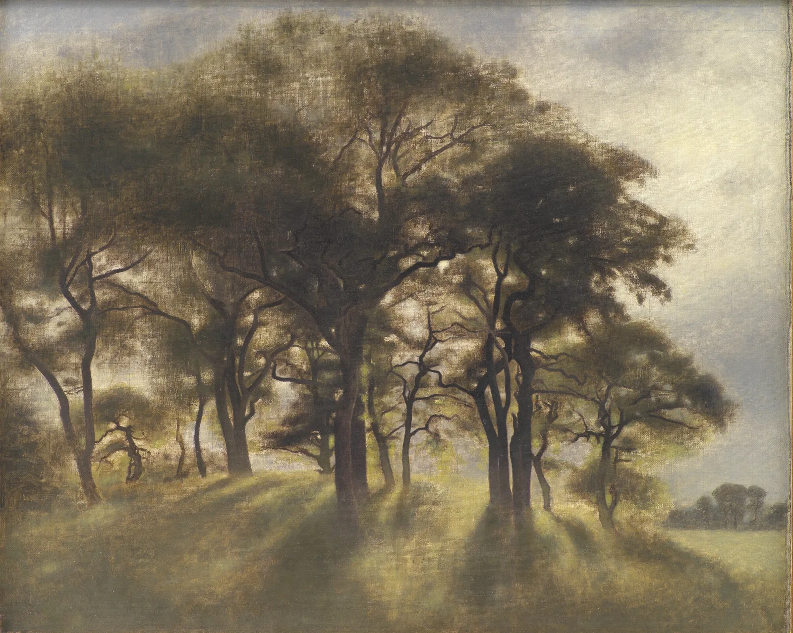 Near Fortunen Jaegersborg Deer Park North Of Copenhagen Wall Art by Vilhelm Hammershøi - Canvas Print