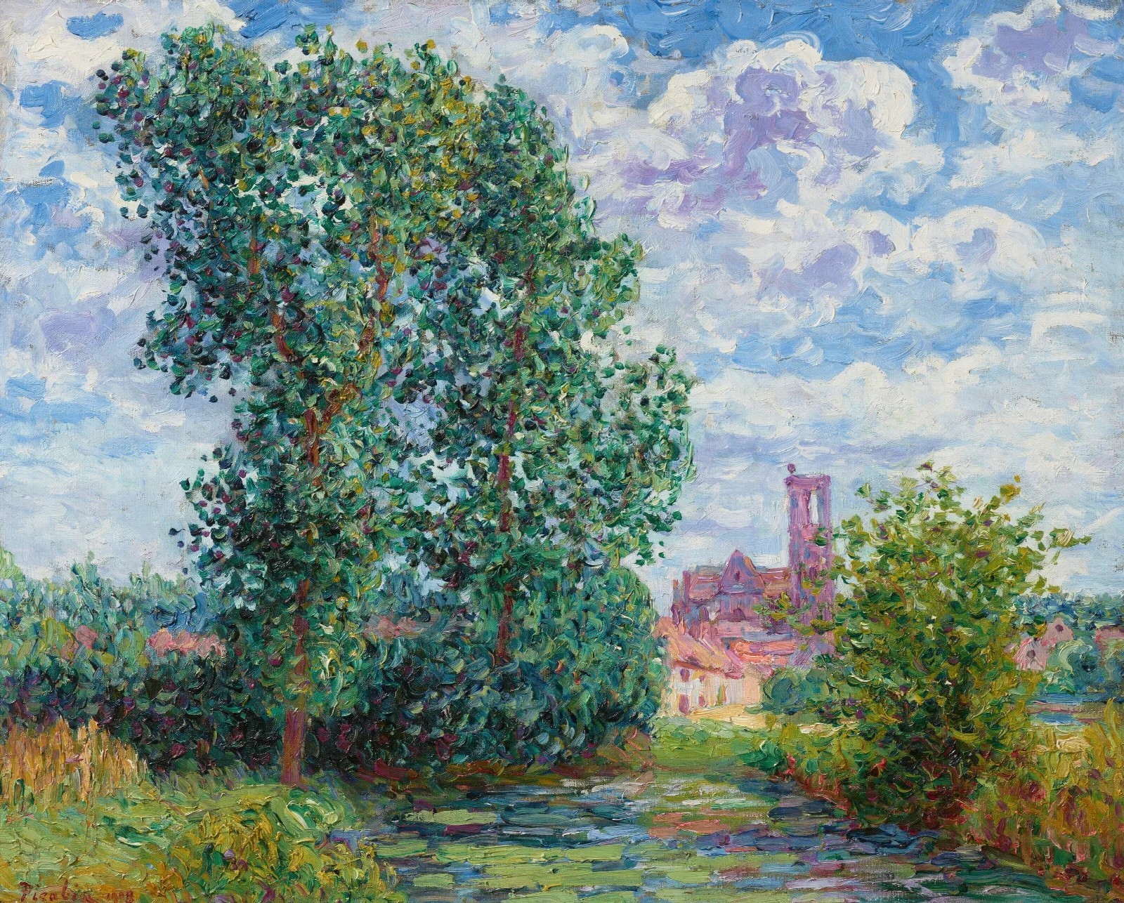 Effet De Soleil Par Temps Dorage Larchant Wall Art by Francis Picabia - Canvas Print