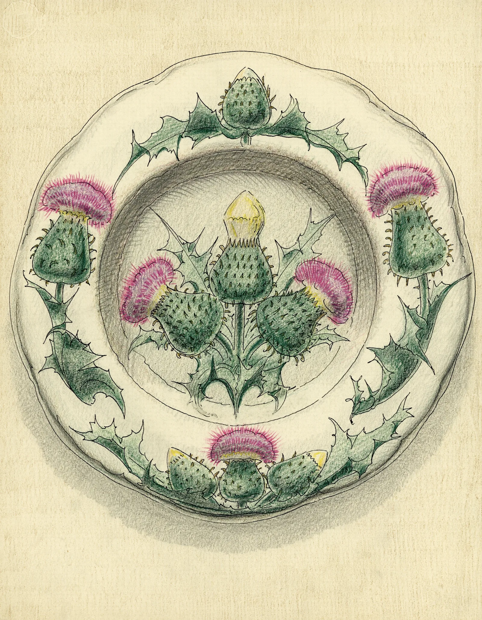 De Distel Wall Art by Alfred Ost - Canvas Print