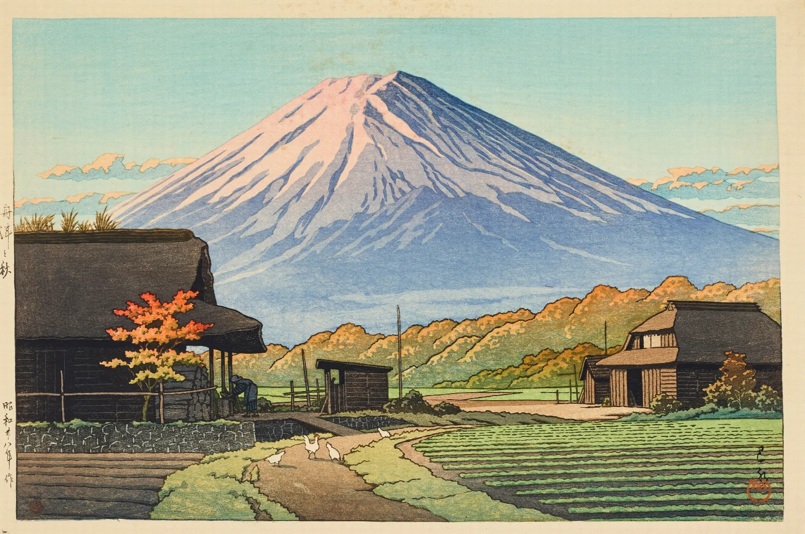 Funatsu No Aki Autumn In Funatsu Wall Art by Kawase Hasui - Canvas Print