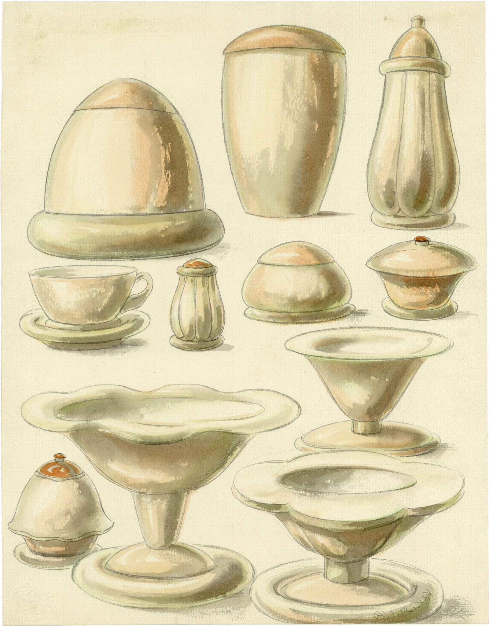 Servies Wall Art by Alfred Ost - Canvas Print