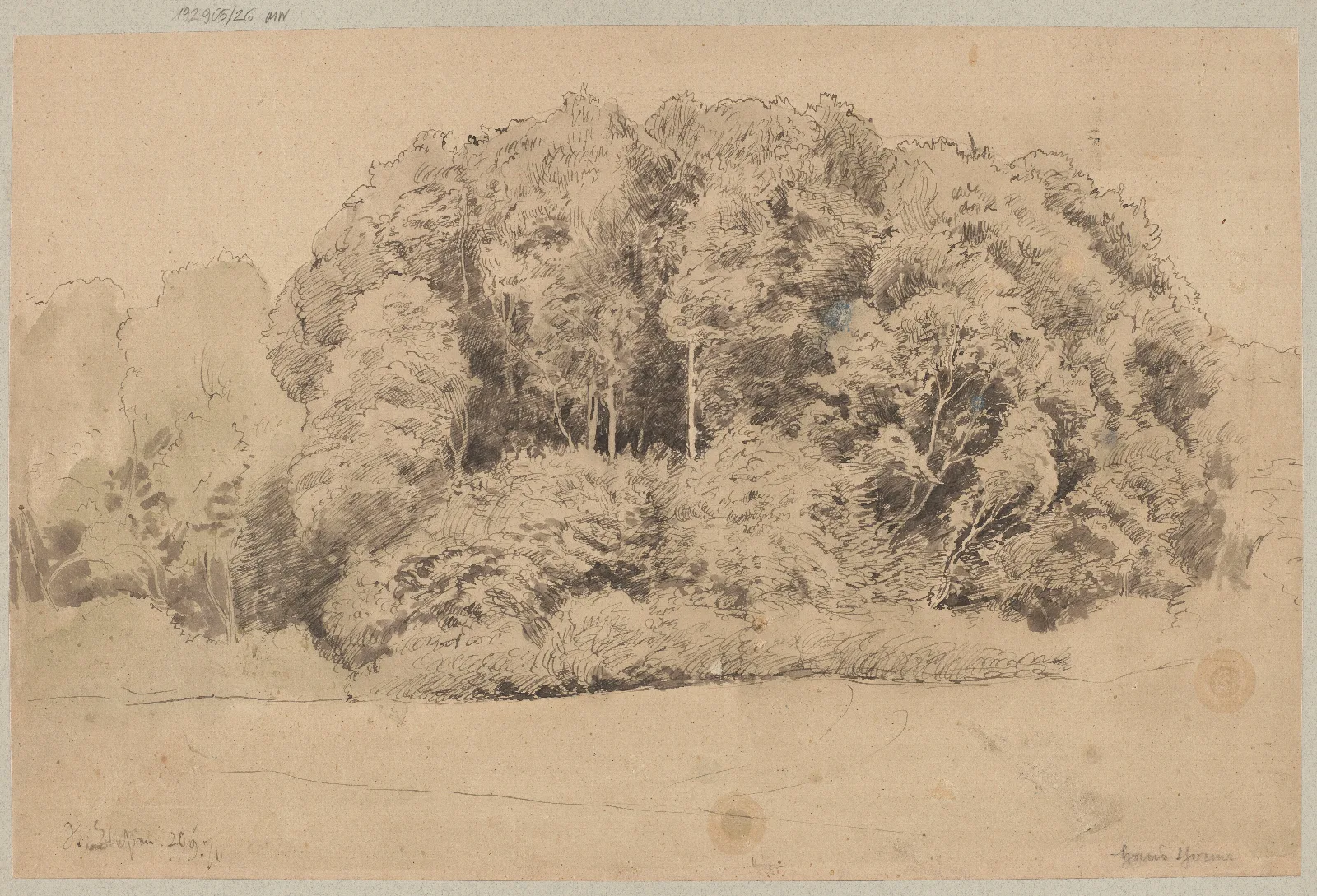 Trees In Sankt Blasien Wall Art by Hans Thoma - Canvas Print