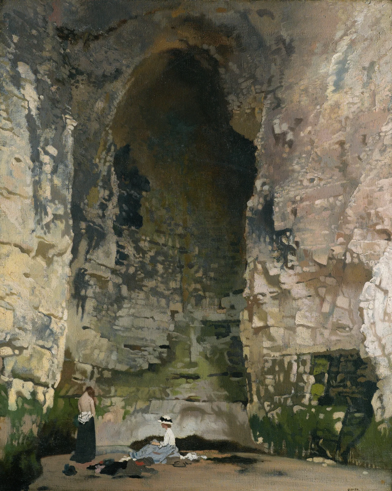 Digby Cave No 1 Wall Art by William Orpen - Canvas Print