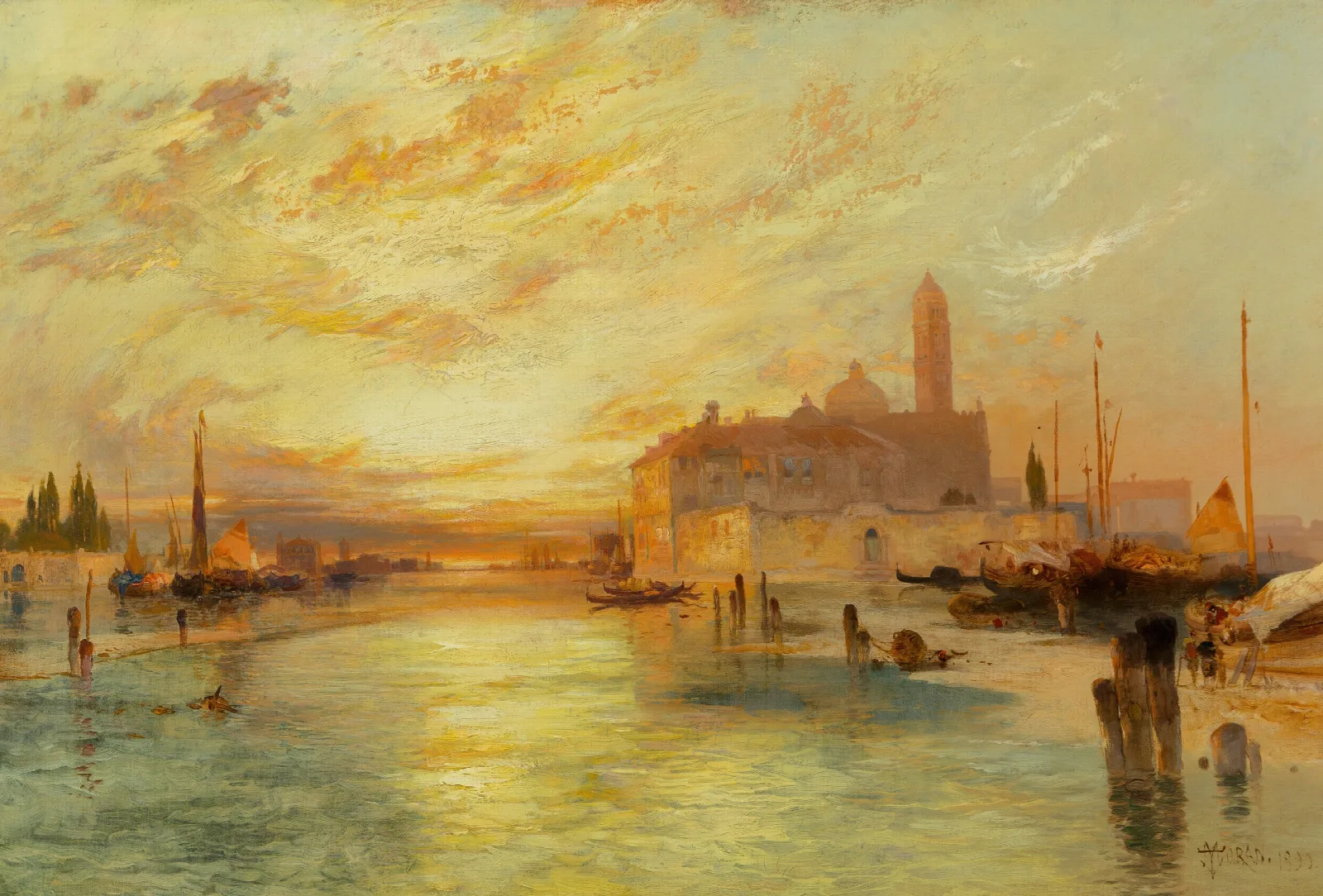 Venice 28 Wall Art by Thomas Moran - Canvas Print