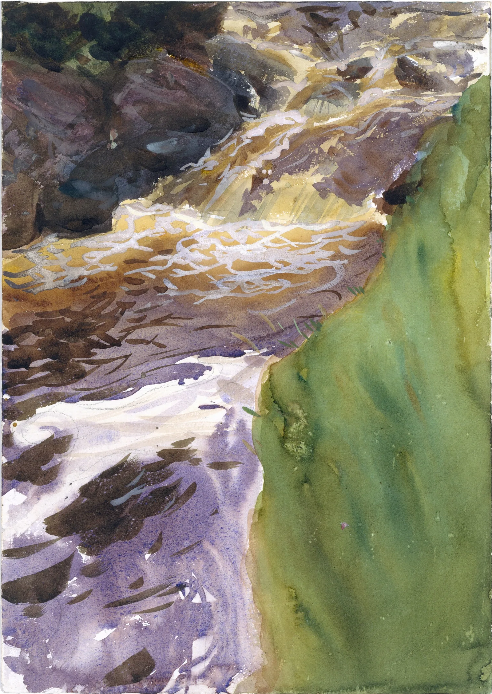 Rushing Water Wall Art by John Singer Sargent - Canvas Print