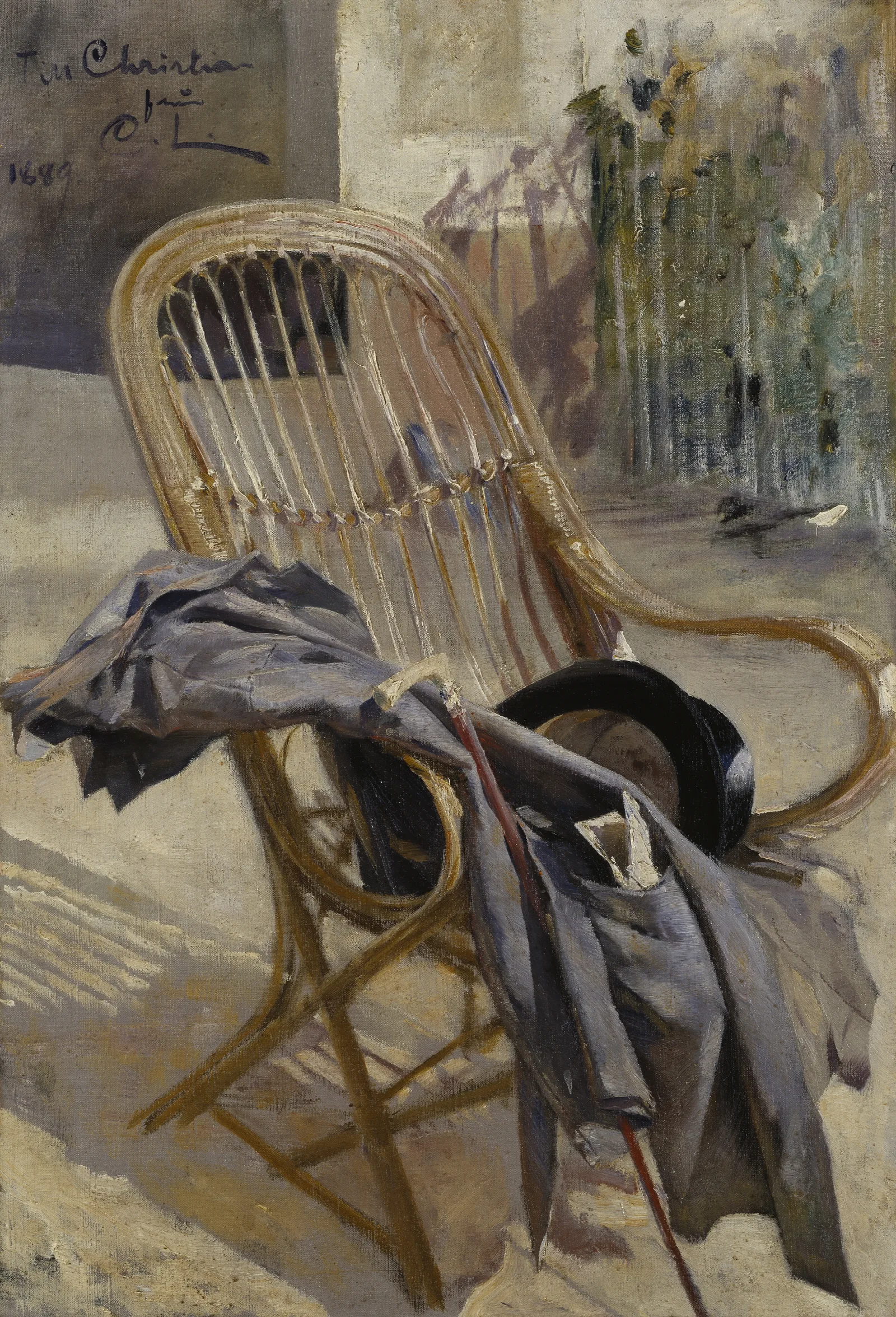 Wicker Chair Study For Modern Art Wall Art by Carl Larsson - Canvas Print