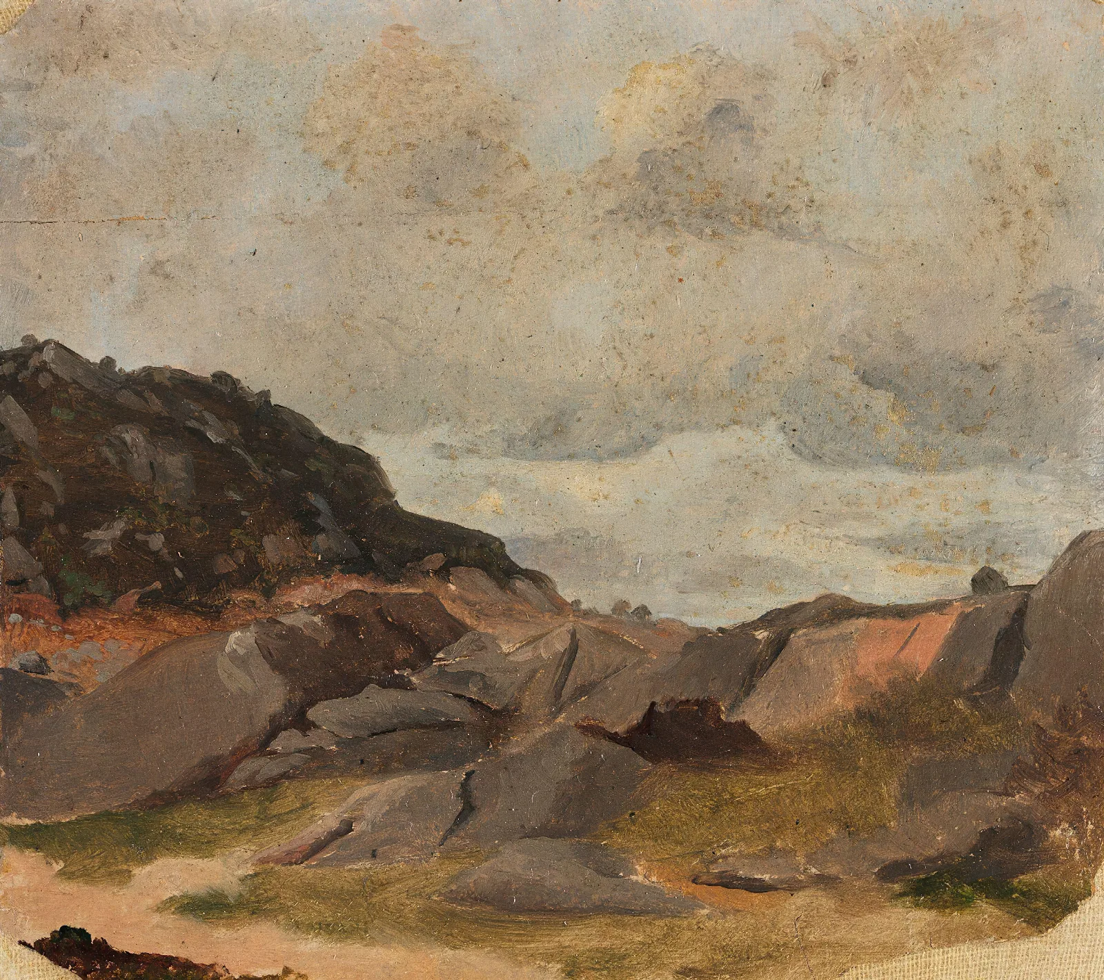 Landscape Study 6 Wall Art by Adolph Tidemand - Canvas Print