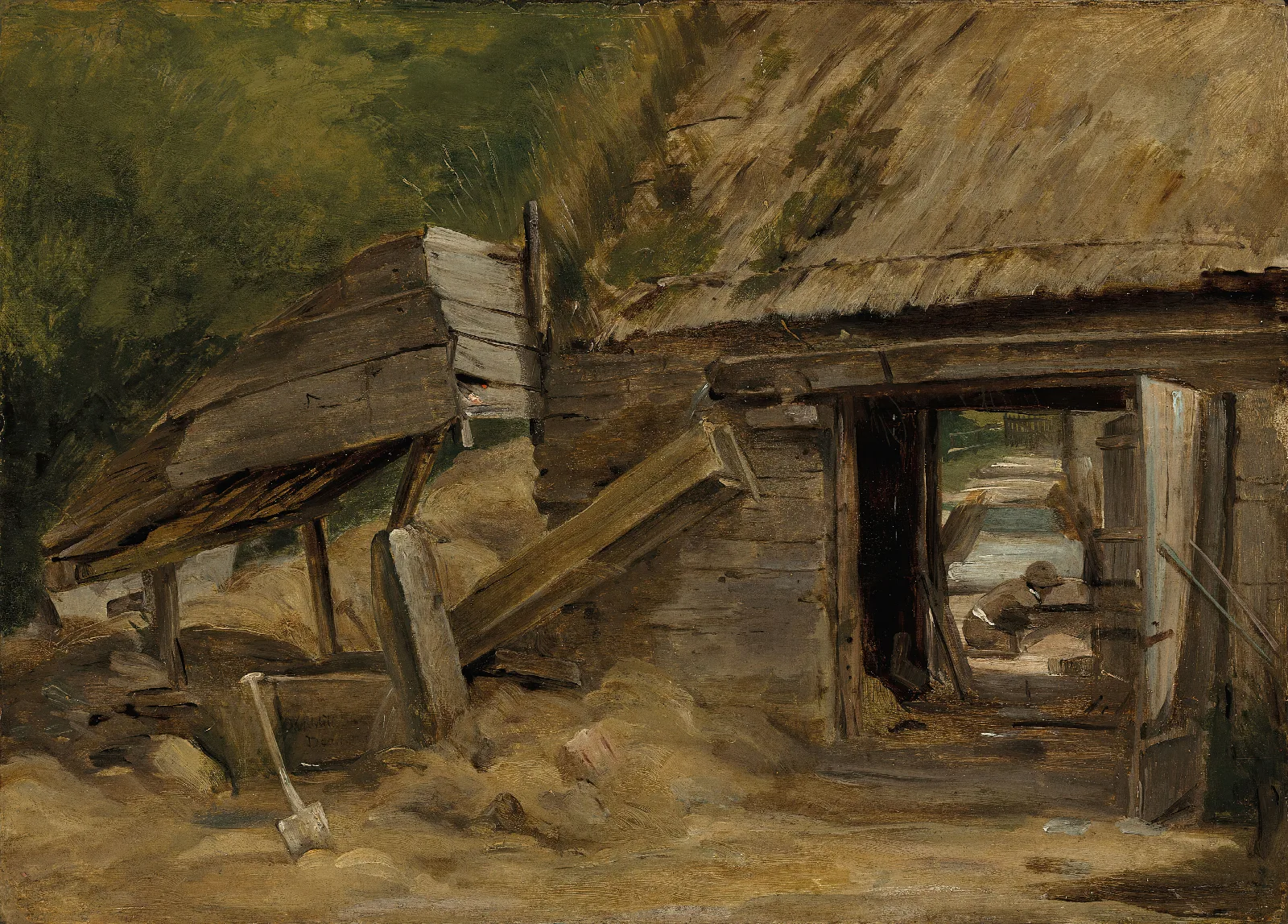 The Old Mill Shed Dedham Wall Art by John Constable - Canvas Print