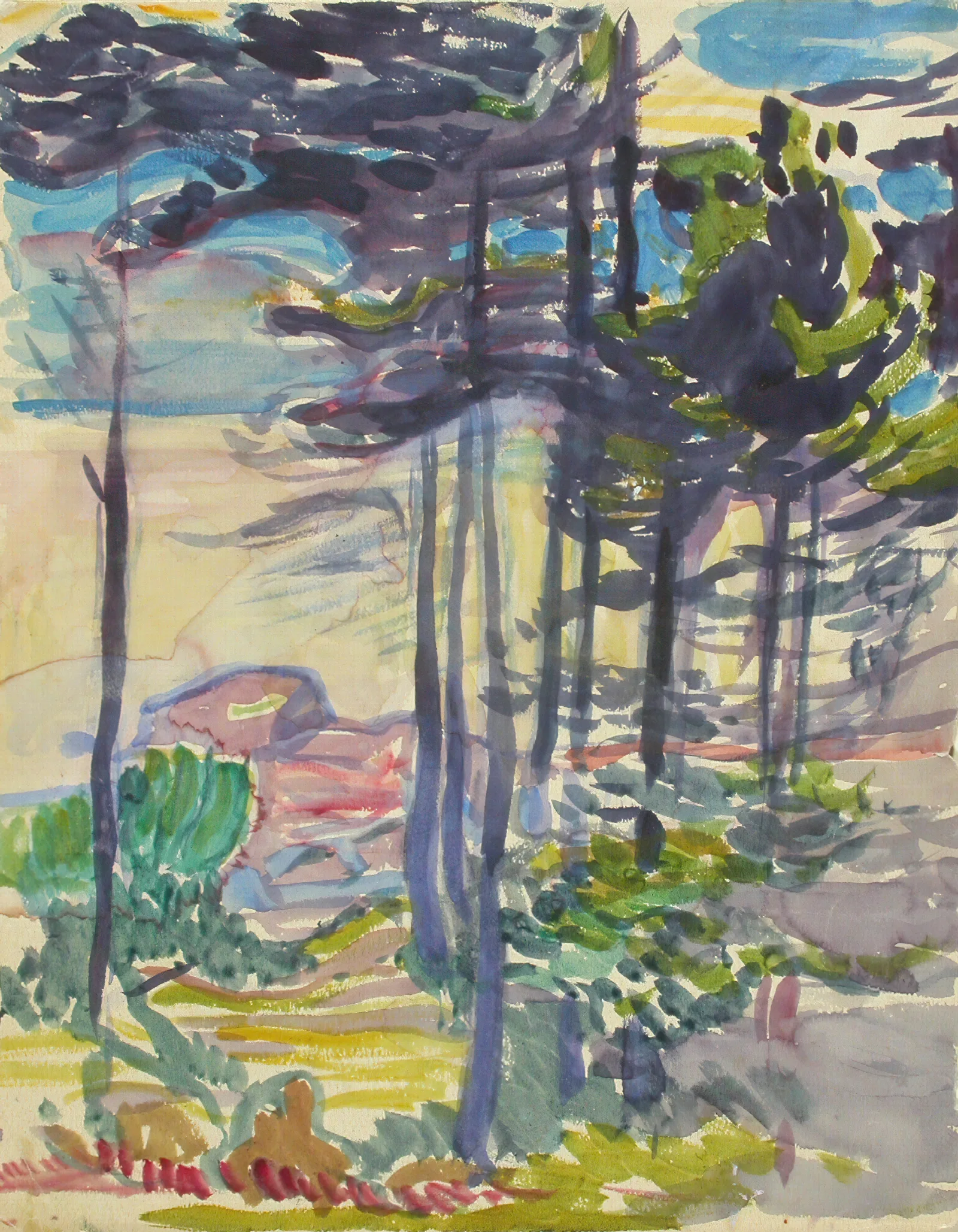Landscape 156 Wall Art by Magnus Enckell - Canvas Print
