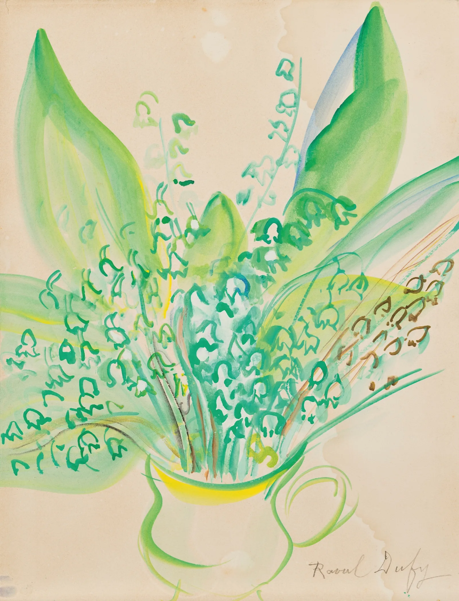 Bouquet De Muguets Wall Art by Raoul Dufy - Canvas Print