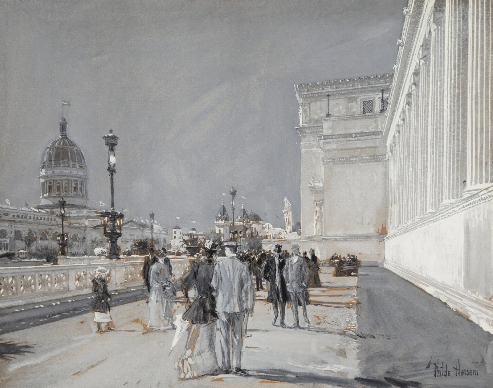 Worlds Fair Chicago Wall Art by Childe Hassam - Canvas Print