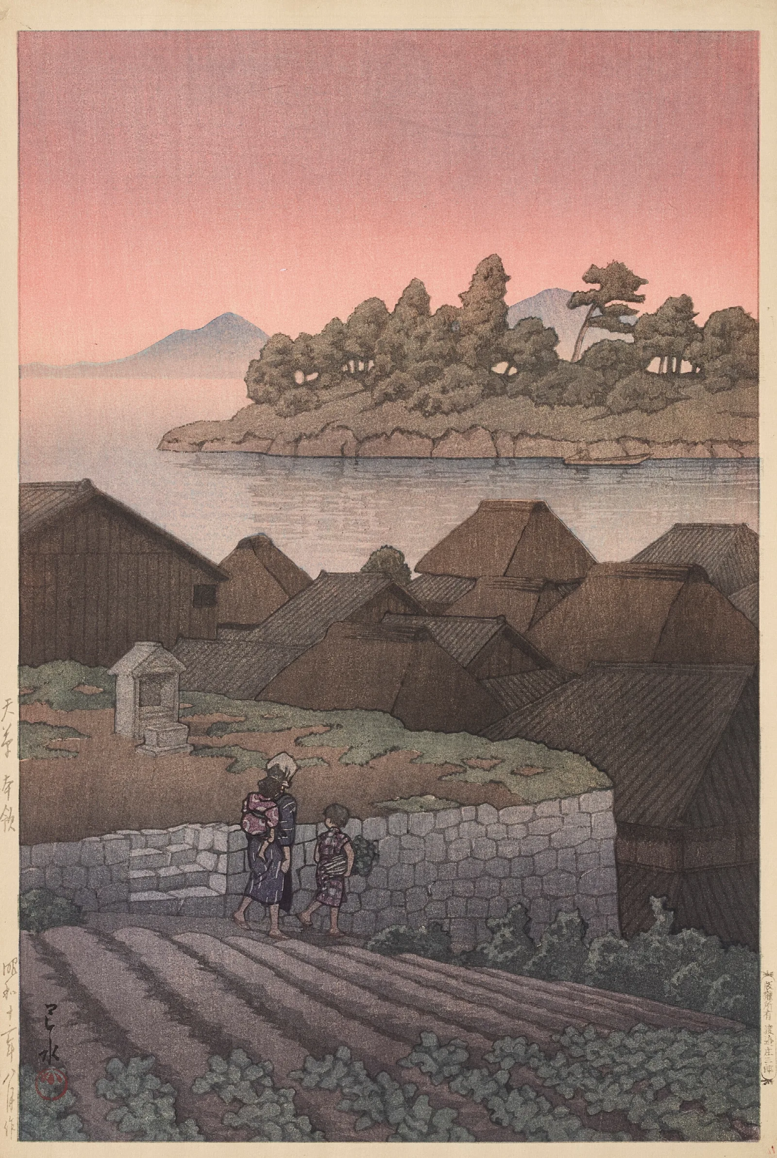 Amakusa Honryo Wall Art by Kawase Hasui - Canvas Print
