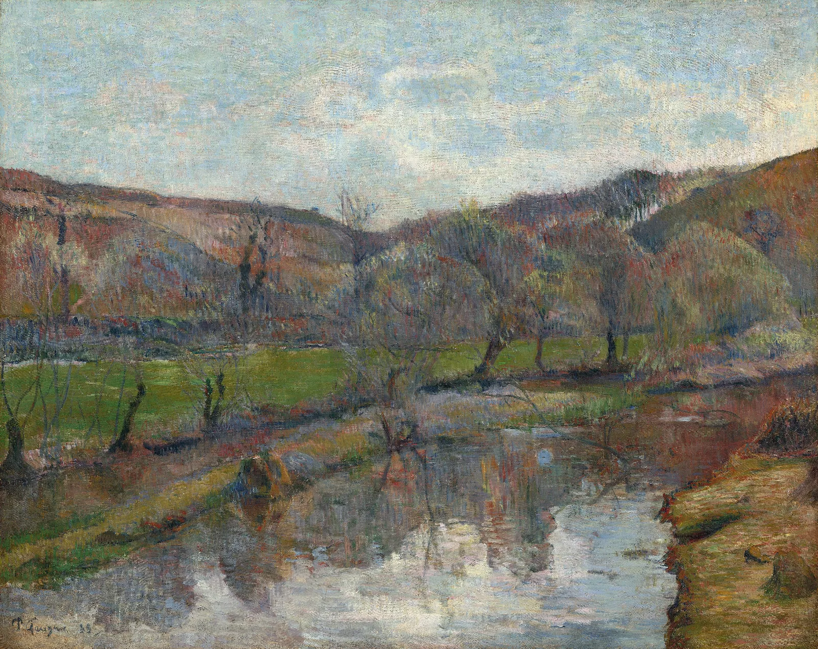 Brittany Landscape Wall Art by Paul Gauguin - Canvas Print