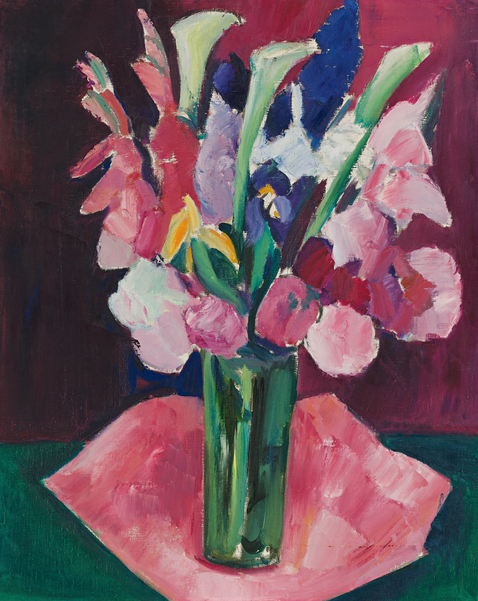 Flowers In A Vase 8 Wall Art by Marsden Hartley - Canvas Print