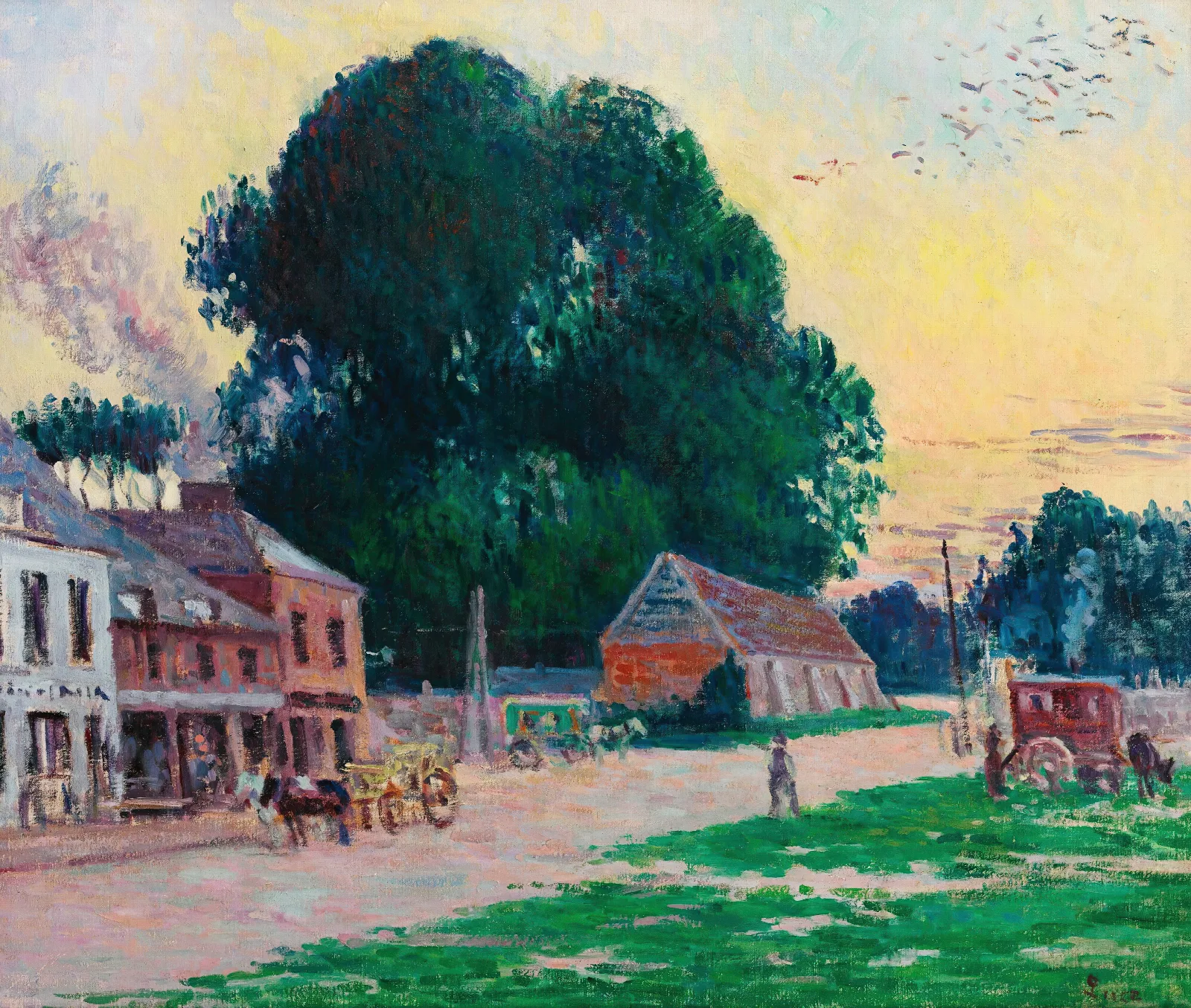 Paris Le Quartier De Vaugirard Wall Art by Maximilien Luce - Canvas Print