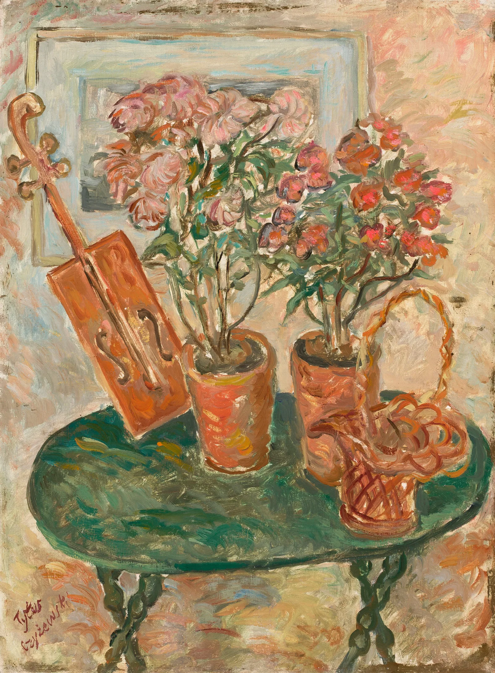 Still Life With Azaleas Wall Art by Tytus Czyżewski - Canvas Print