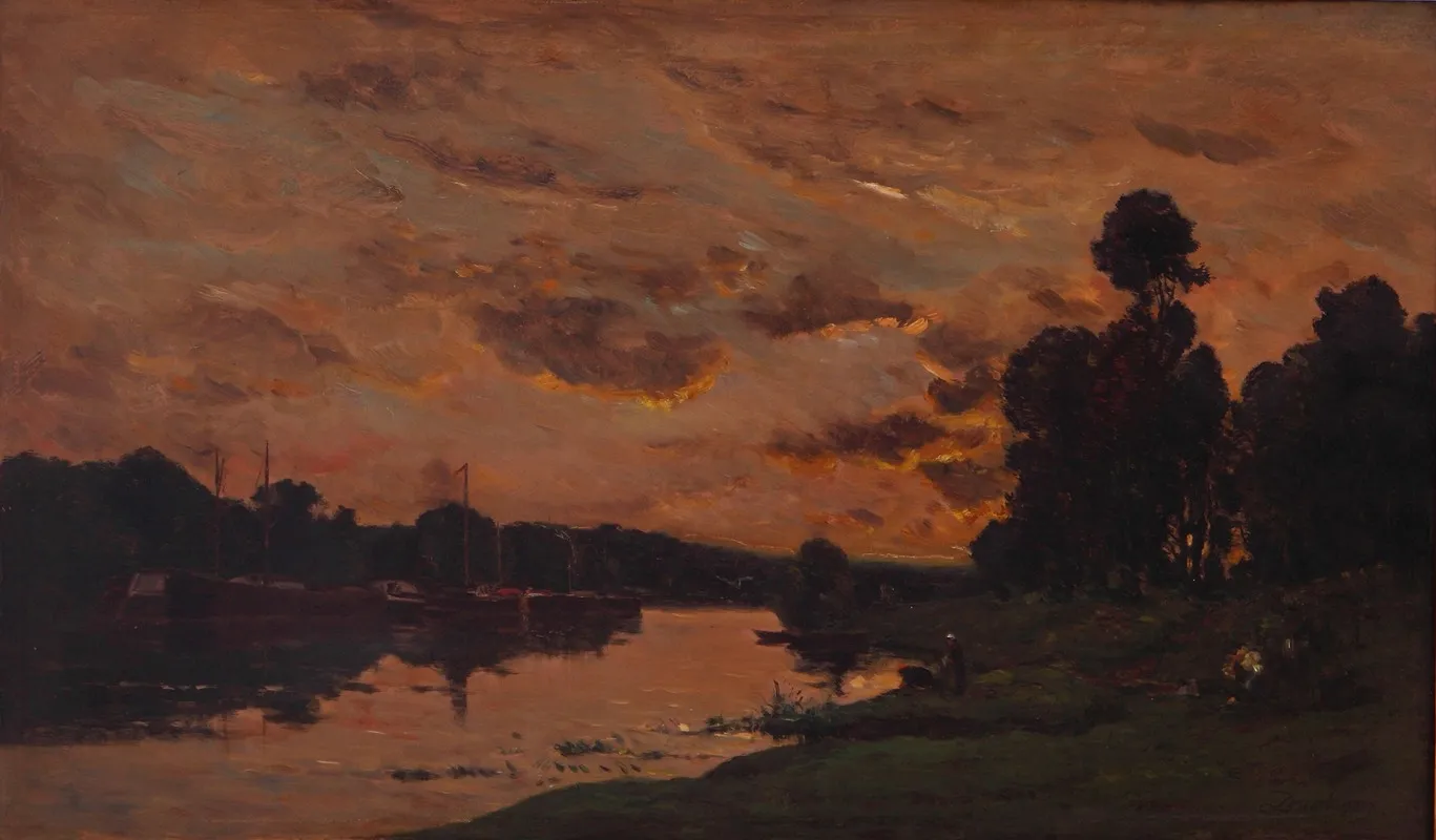 La Tarde Wall Art by Charles François Daubigny - Canvas Print