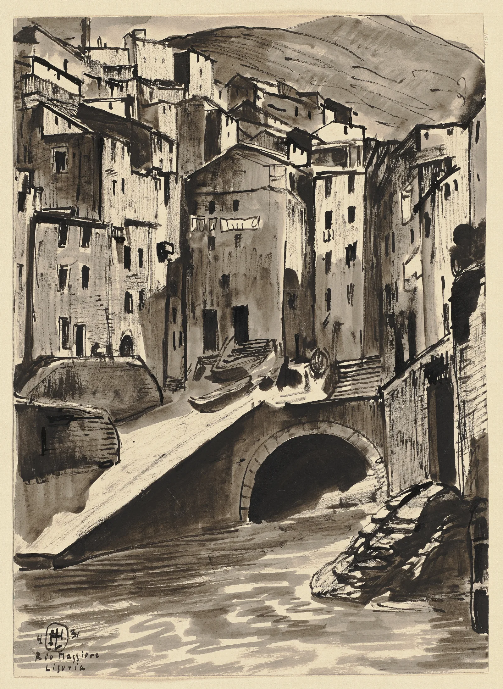 Riomaggiore Wall Art by Hermann Lismann - Canvas Print