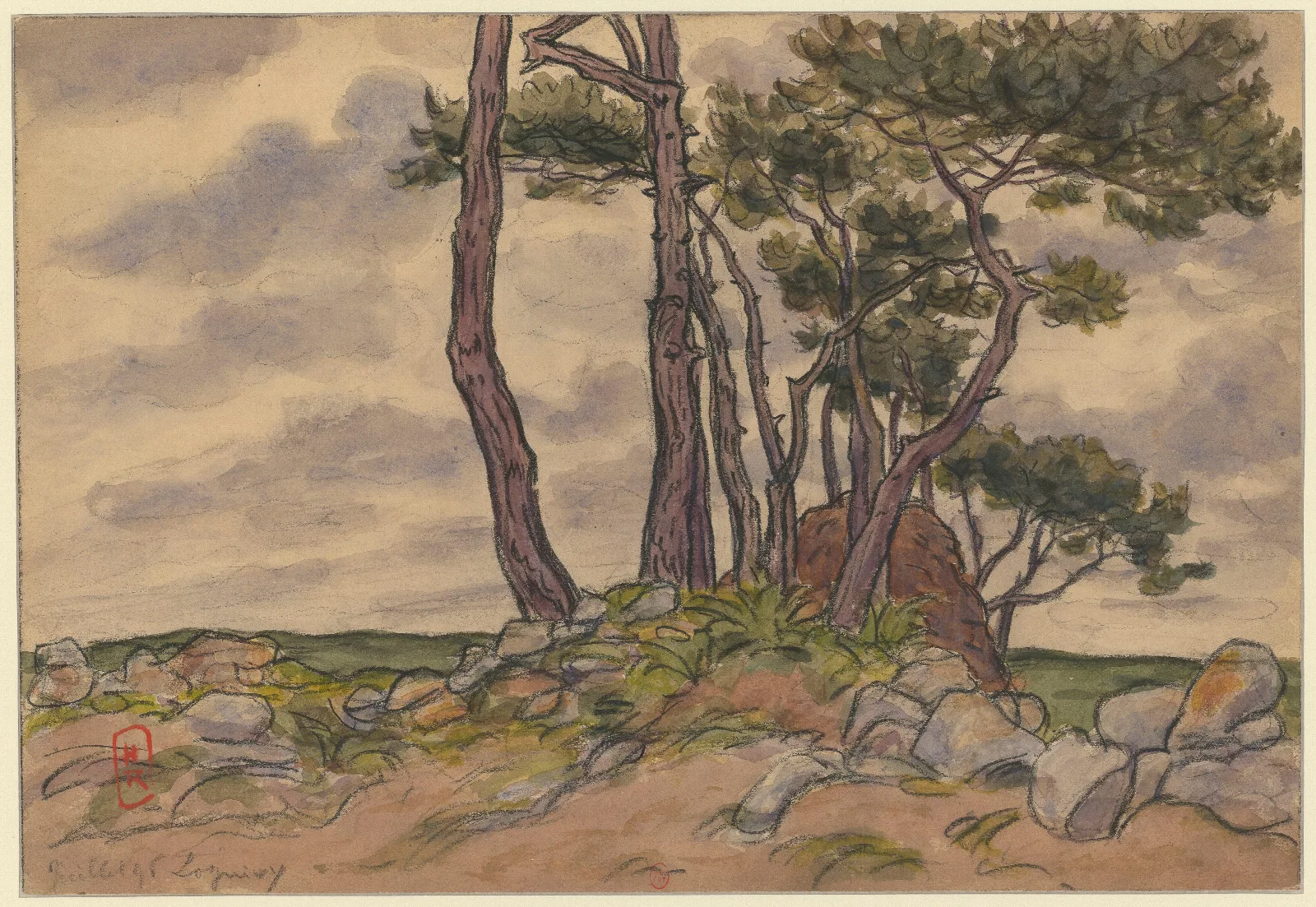 Loguivy 9 Wall Art by Henri Rivière - Canvas Print
