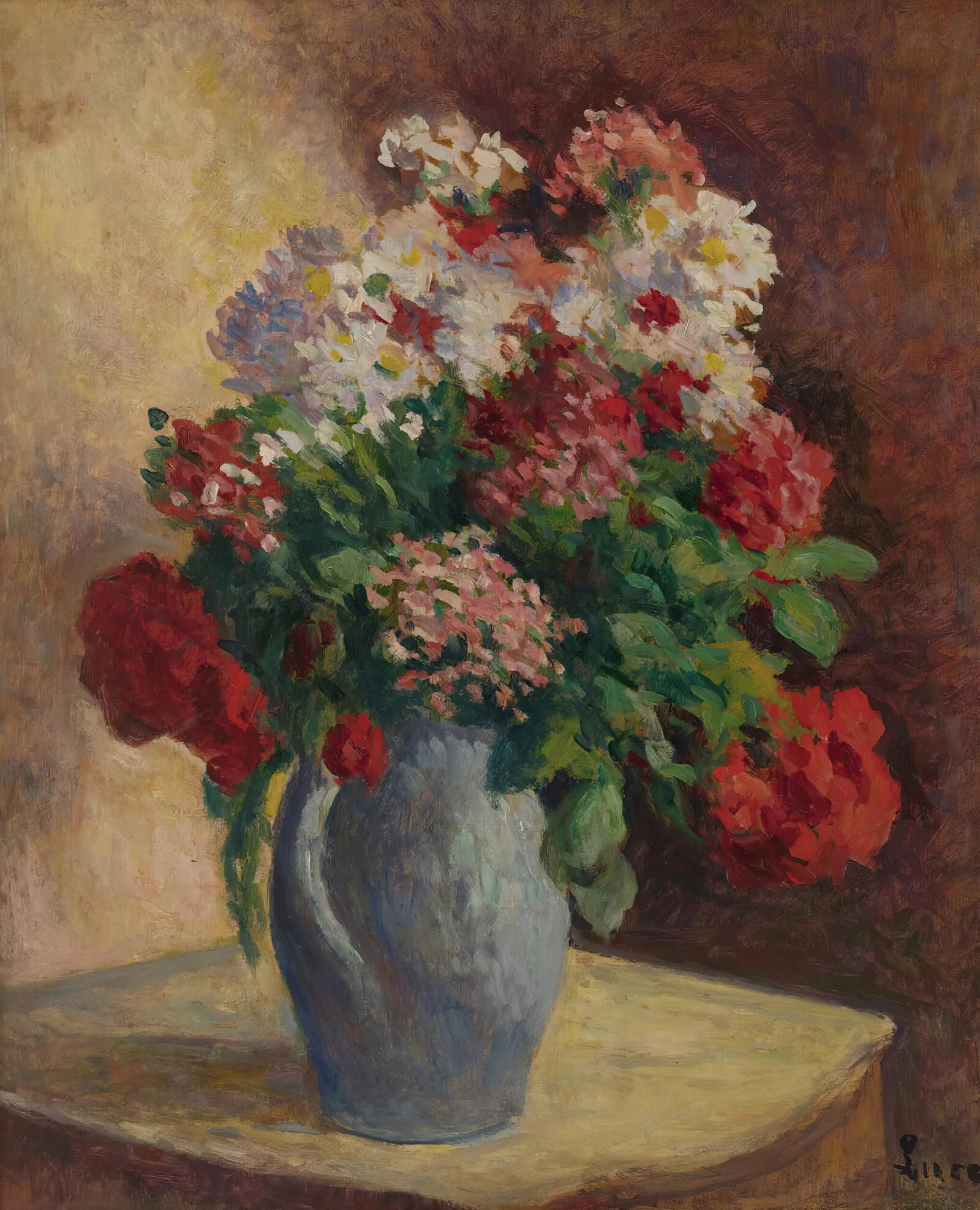 Vase De Giroflees Wall Art by Maximilien Luce - Canvas Print