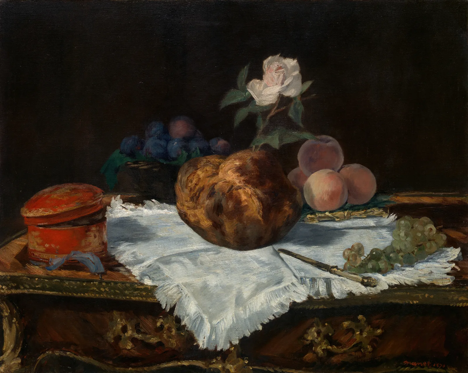 The Brioche Wall Art by Édouard Manet - Canvas Print