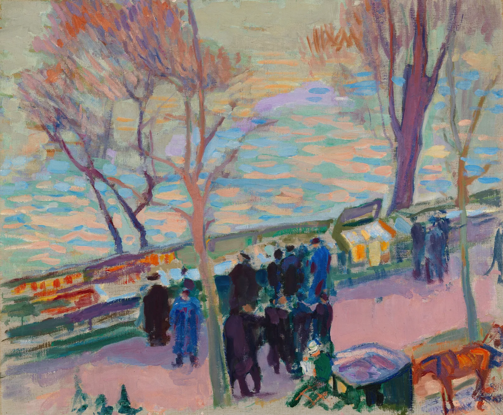 Banks Of The Seine 3 Wall Art by Magnus Enckell - Canvas Print
