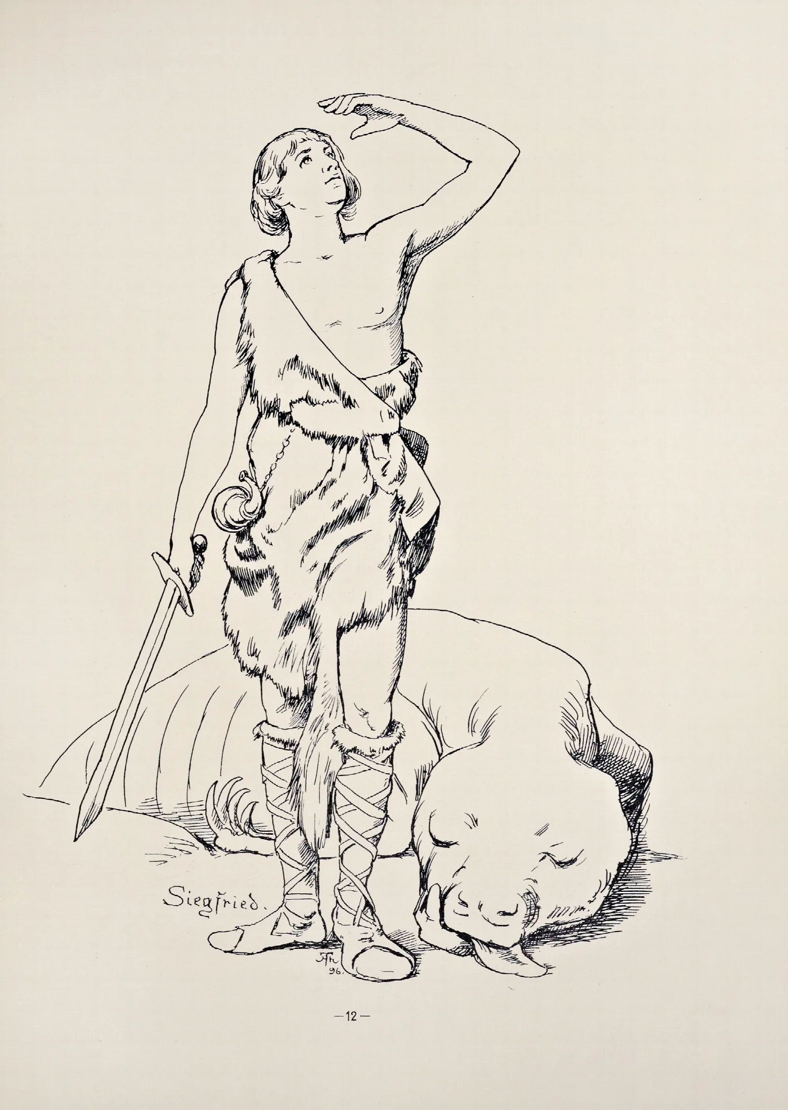 Siegfried Im Walde Wall Art by Hans Thoma - Canvas Print