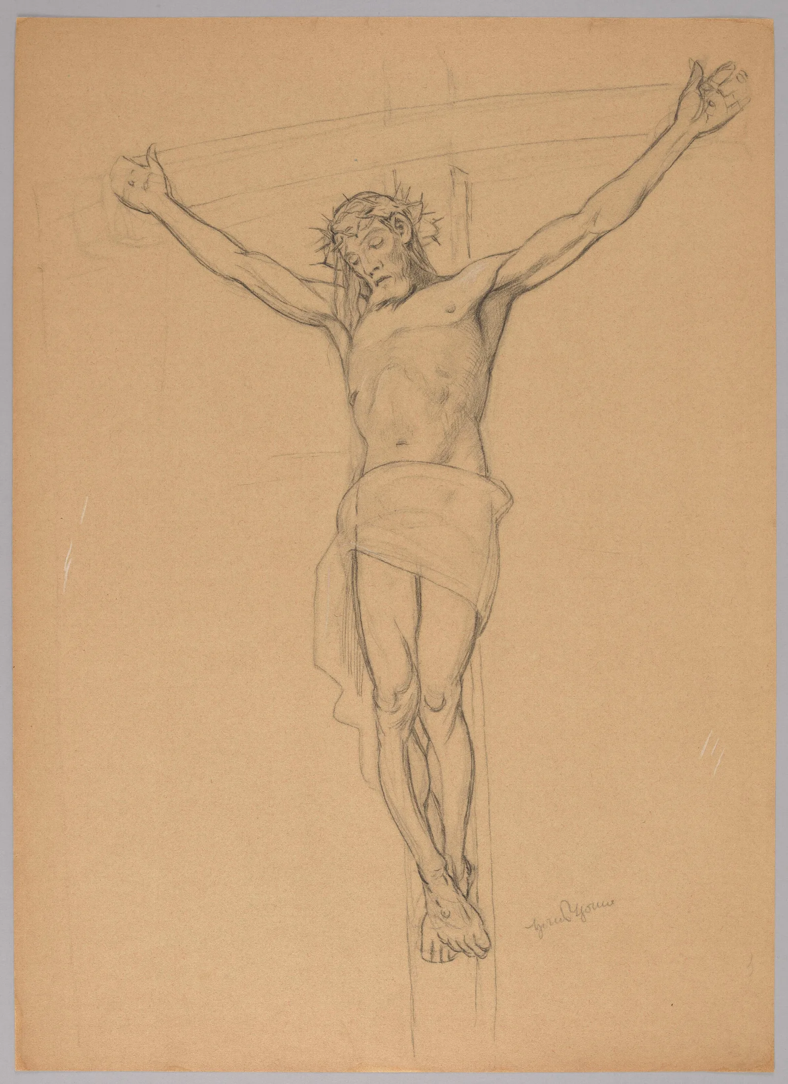 Christ Crucified 5 Wall Art by Hans Thoma - Canvas Print
