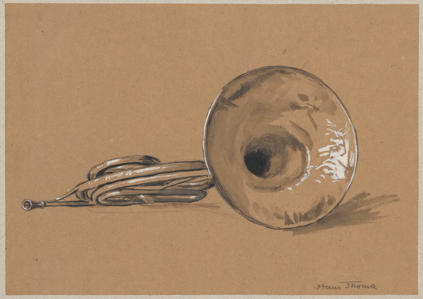French Horn 4 Wall Art by Hans Thoma - Canvas Print