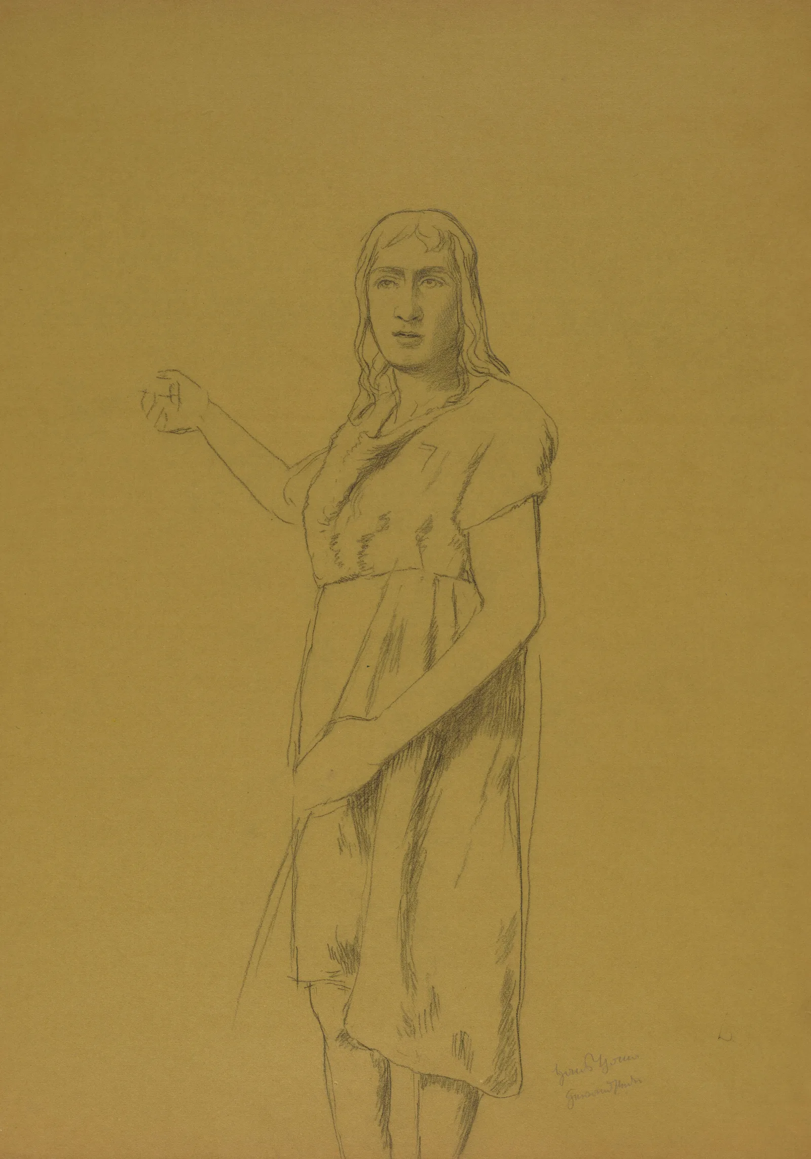 St John The Baptist 13 Wall Art by Hans Thoma - Canvas Print