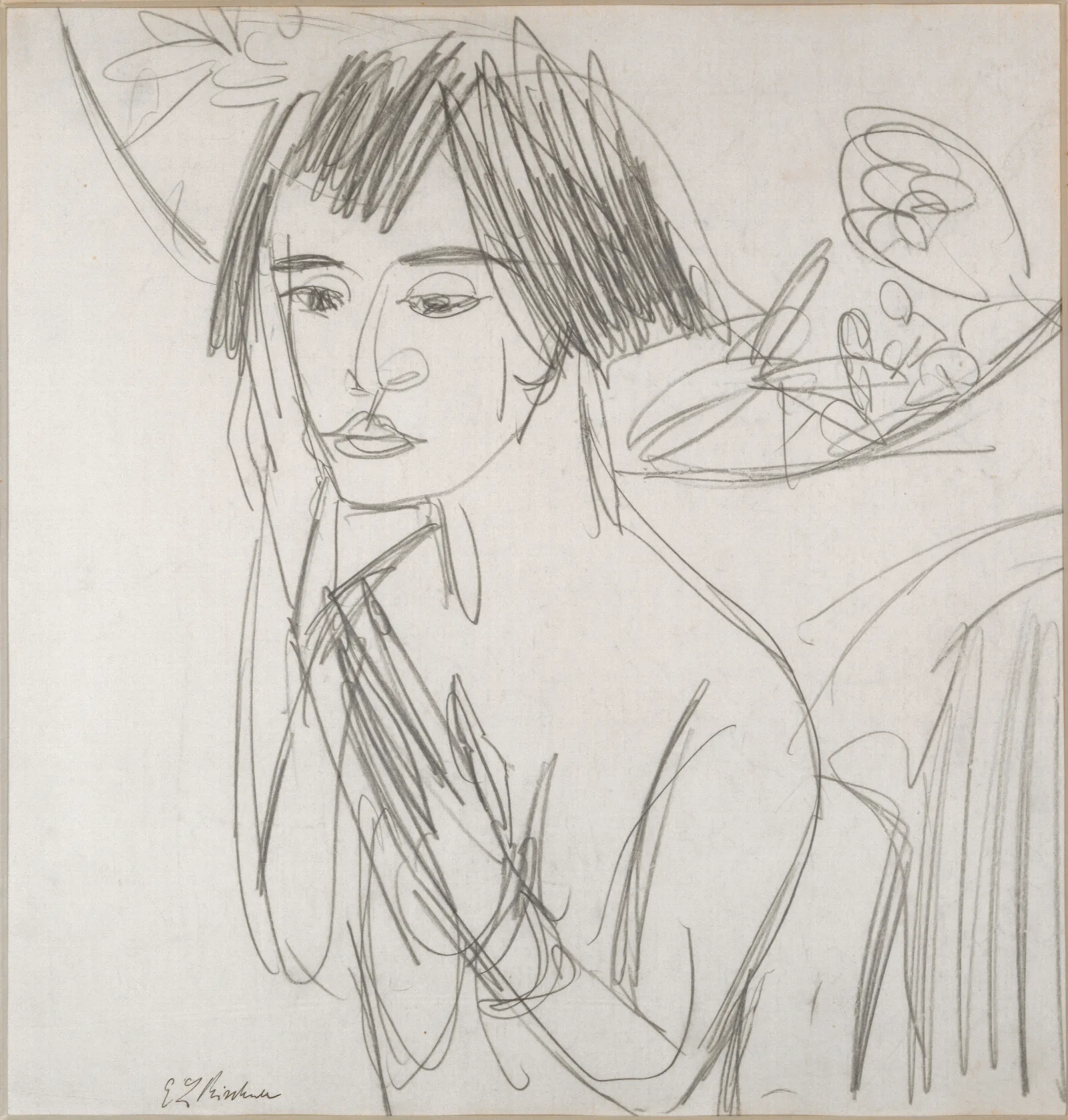Gerda Wall Art by Ernst Ludwig Kirchner - Canvas Print