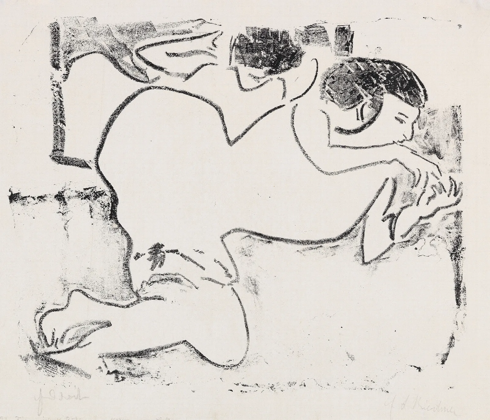 Fingerspielende Dodo Wall Art by Ernst Ludwig Kirchner - Canvas Print
