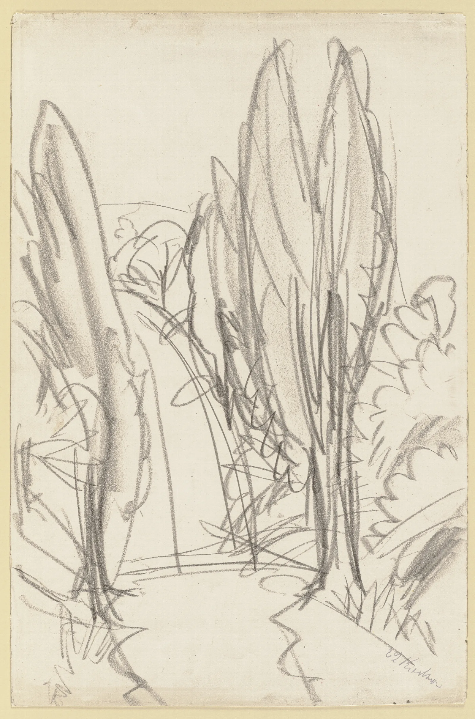 Road In The Taunus Wall Art by Ernst Ludwig Kirchner - Canvas Print