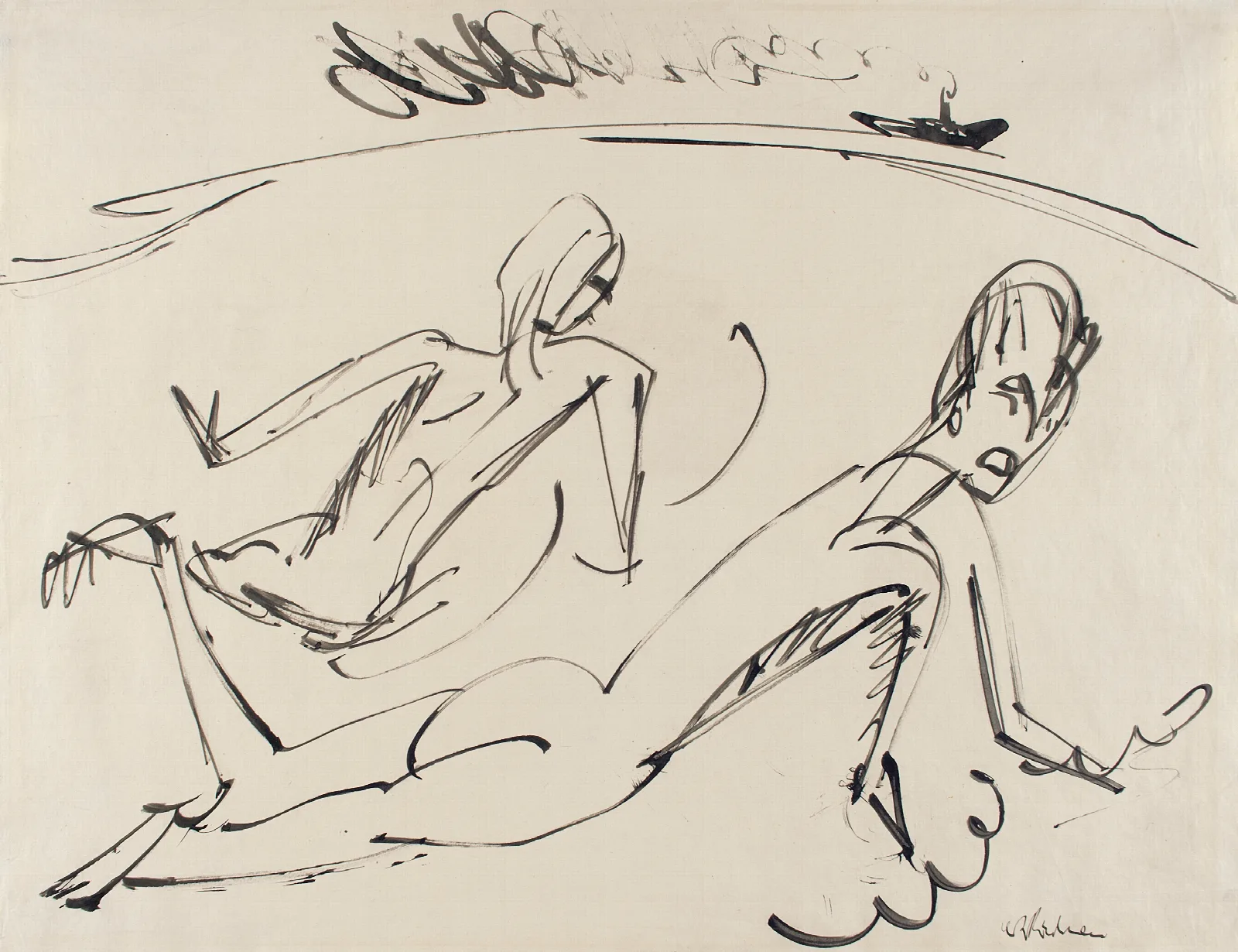 Deserted Island Wall Art by Ernst Ludwig Kirchner - Canvas Print
