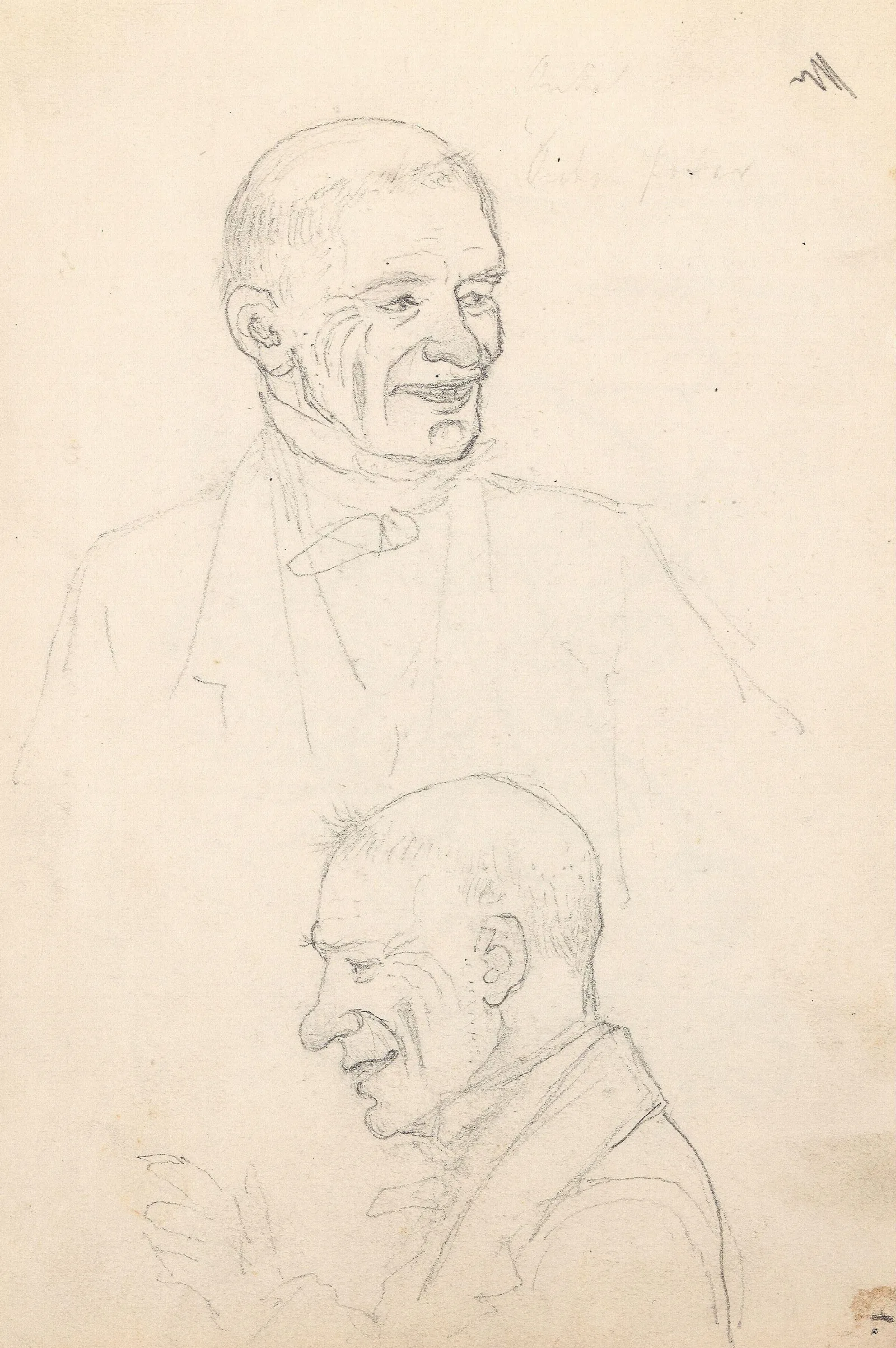 Portrait Studies Of A Man Wall Art by Adolph Tidemand - Canvas Print