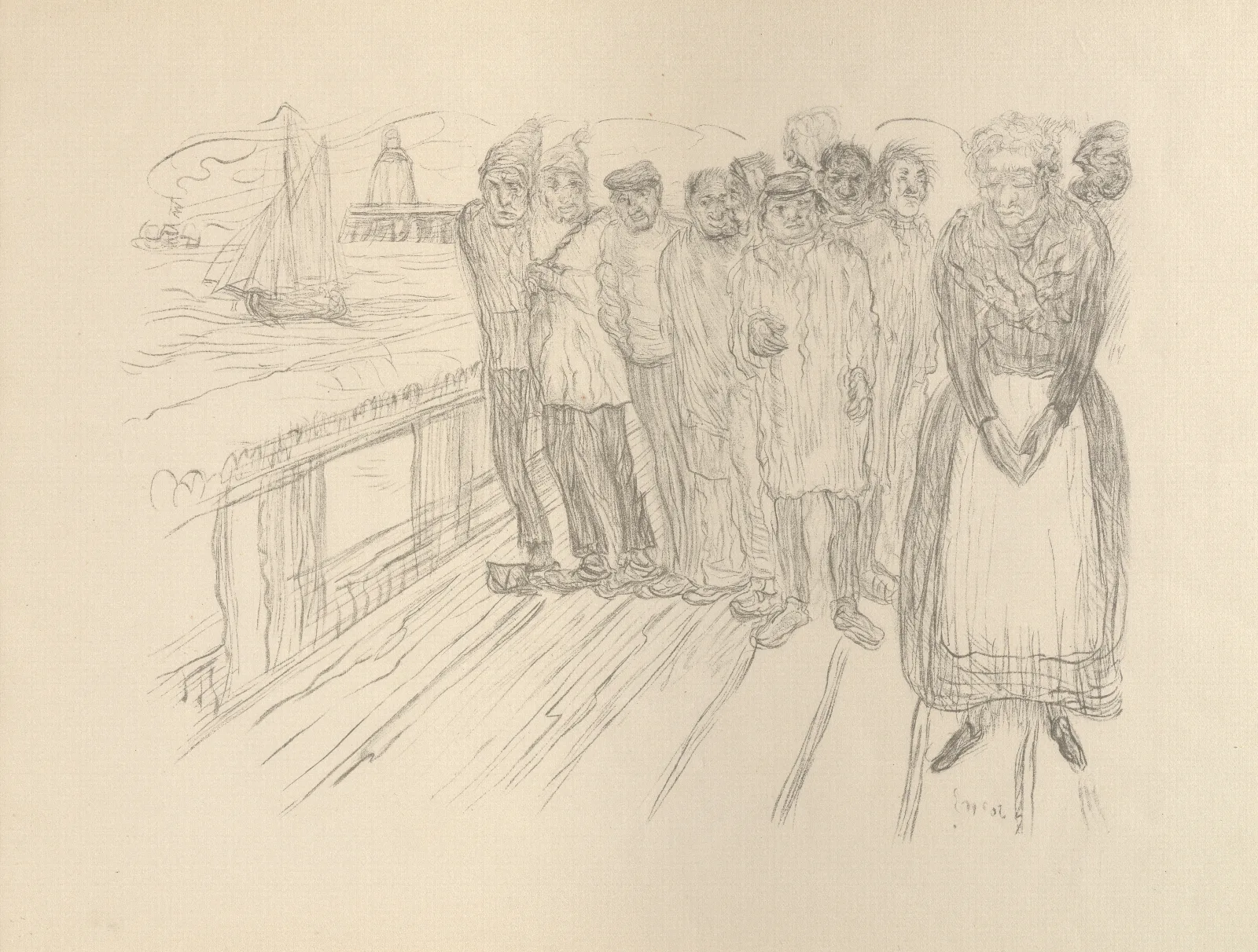 De Vissers De Ellendelingen Wall Art by James Ensor - Canvas Print