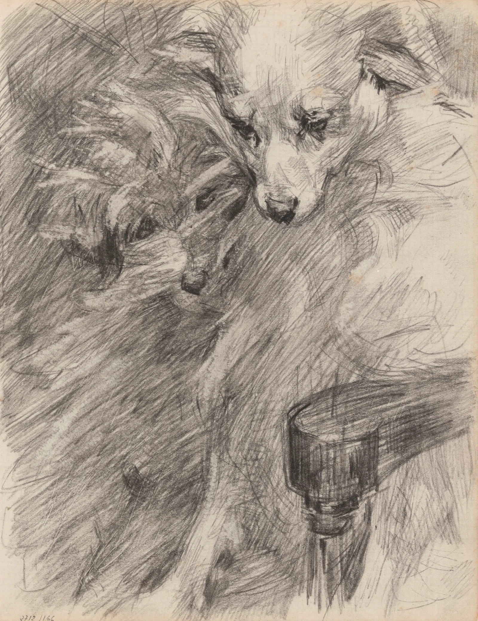 Dog 2 Wall Art by James Ensor - Canvas Print