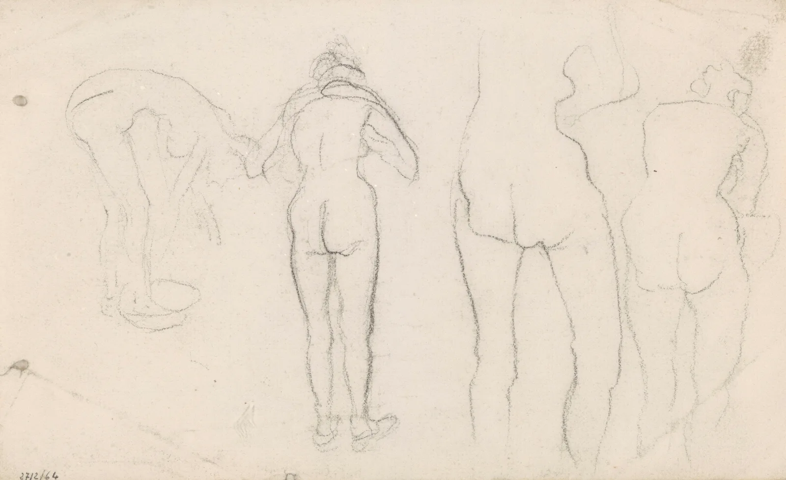 Four Nudes Wall Art by James Ensor - Canvas Print