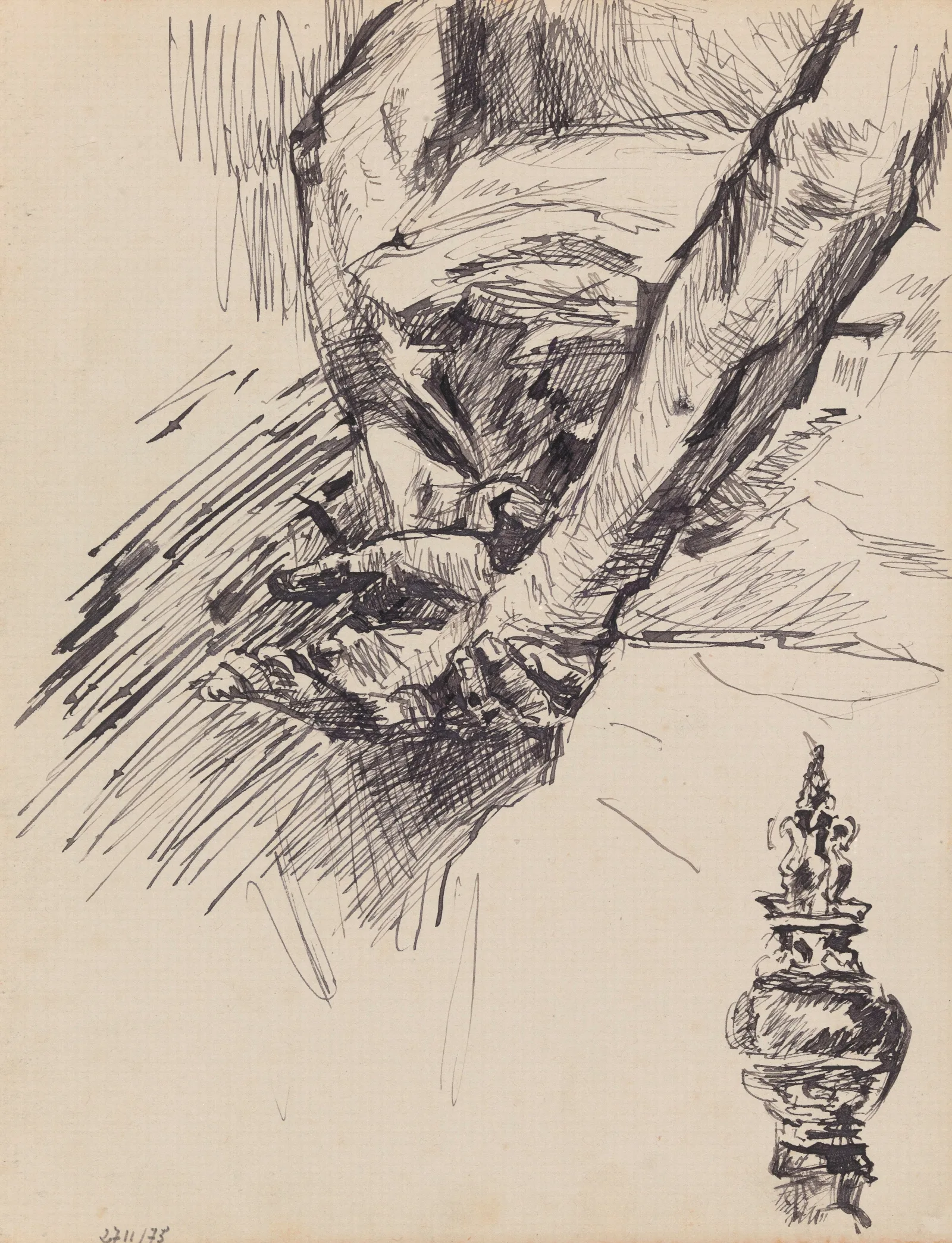 Hands Ornament Wall Art by James Ensor - Canvas Print