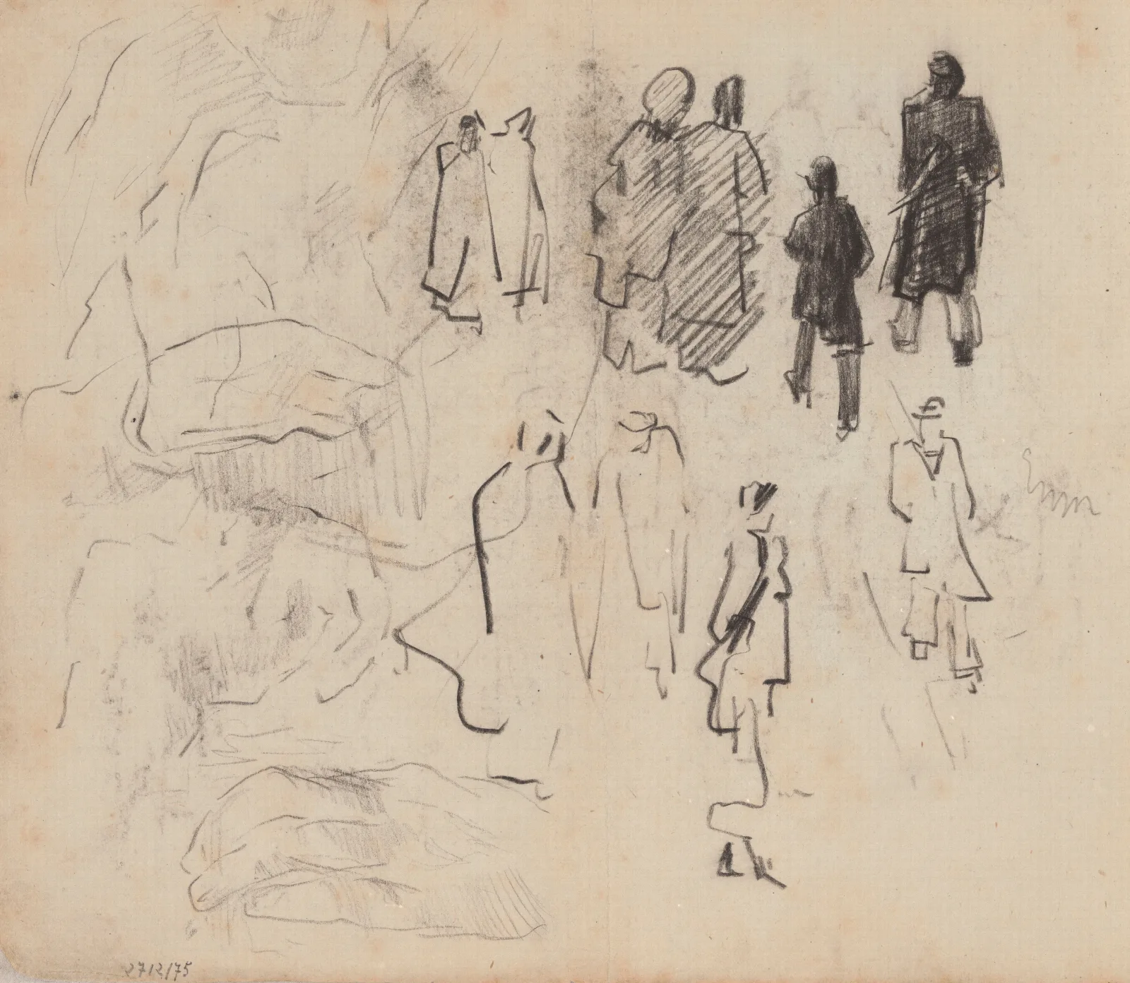 Hands Silhouettes Wall Art by James Ensor - Canvas Print